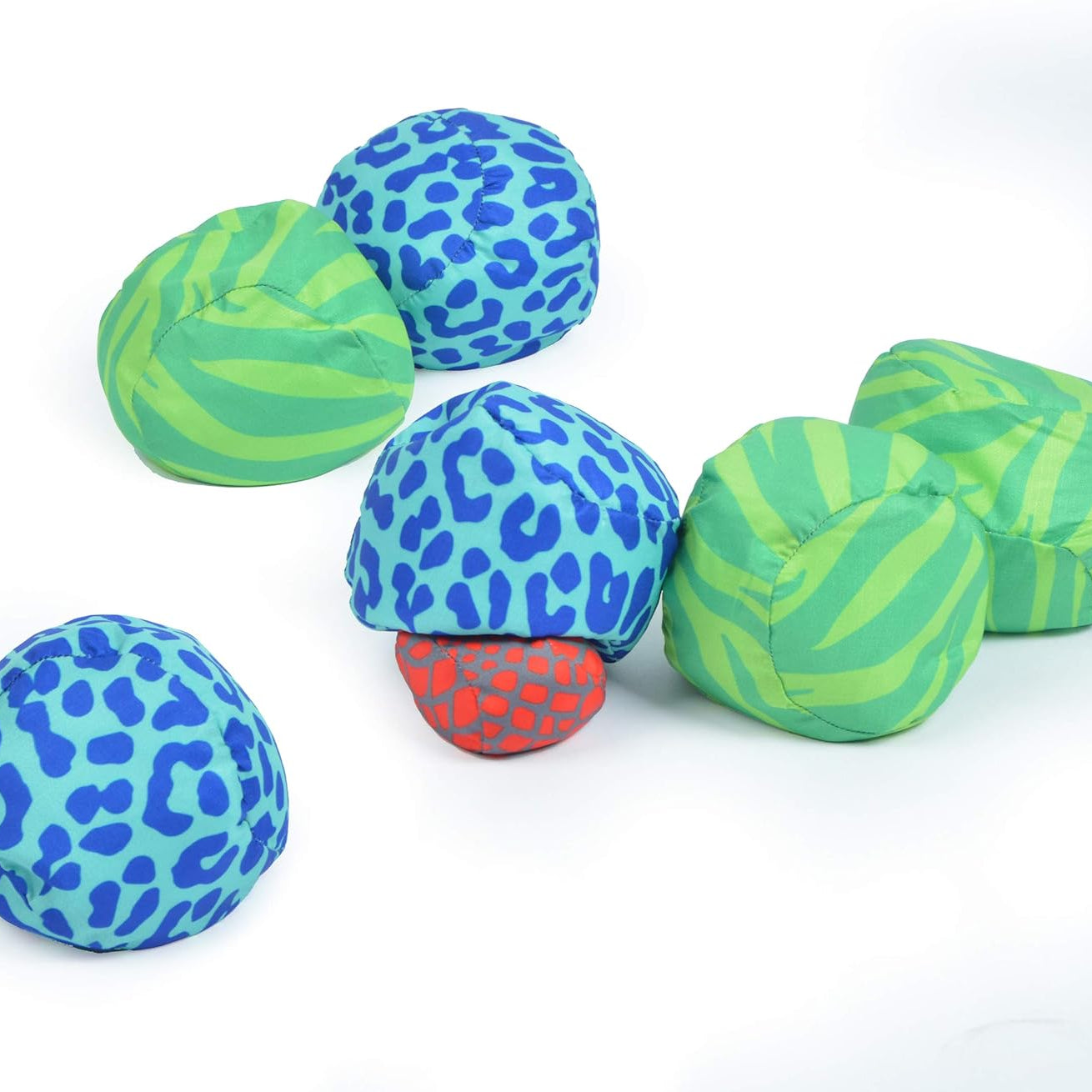 Apollo Funsport France - Ocean 5 Extreme Boule – Set de boules souples - Animal Print - Couleur : vert bleu