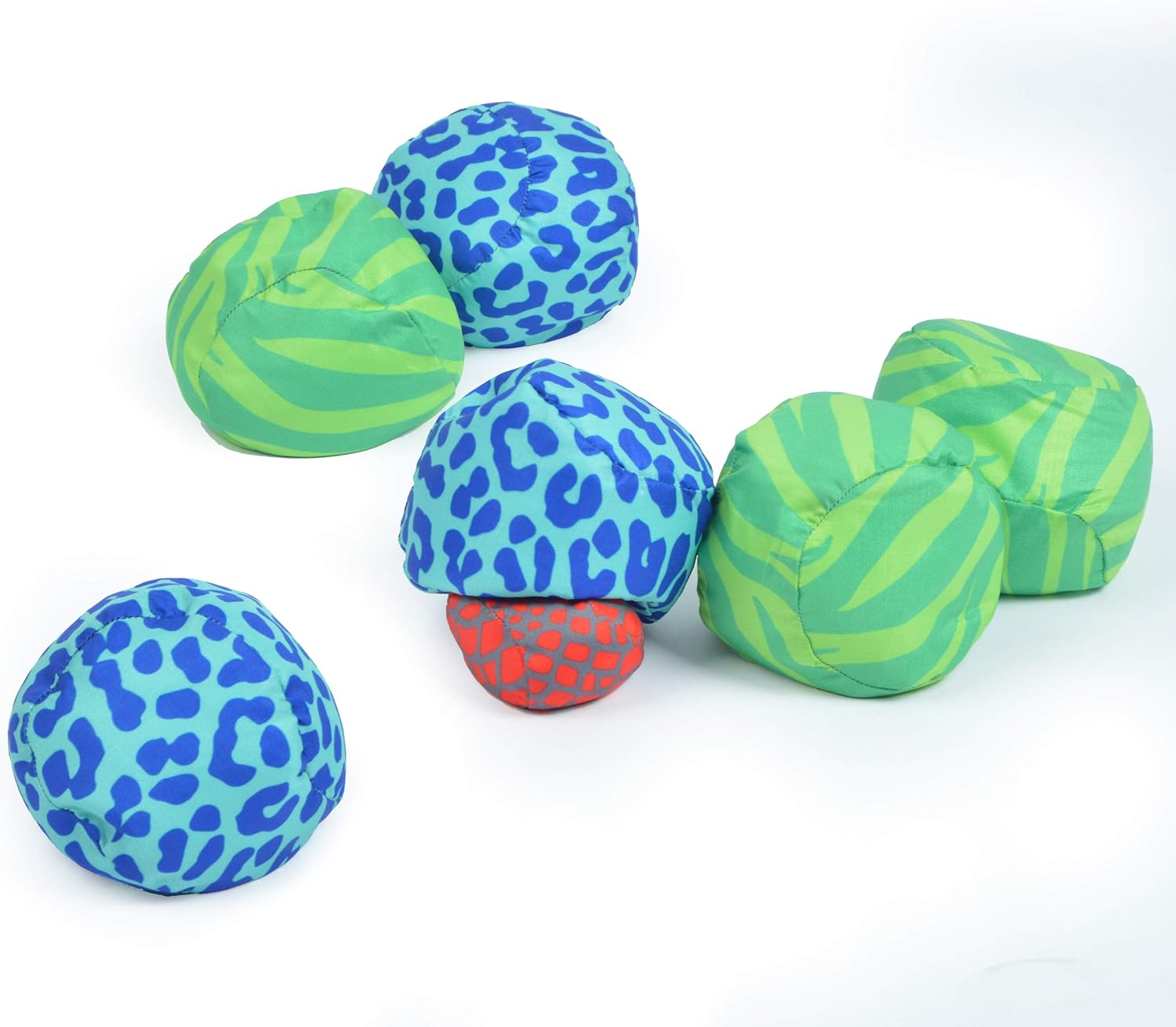 Apollo Funsport France - Ocean 5 Extreme Boule – Set de boules souples - Animal Print - Couleur : vert bleu