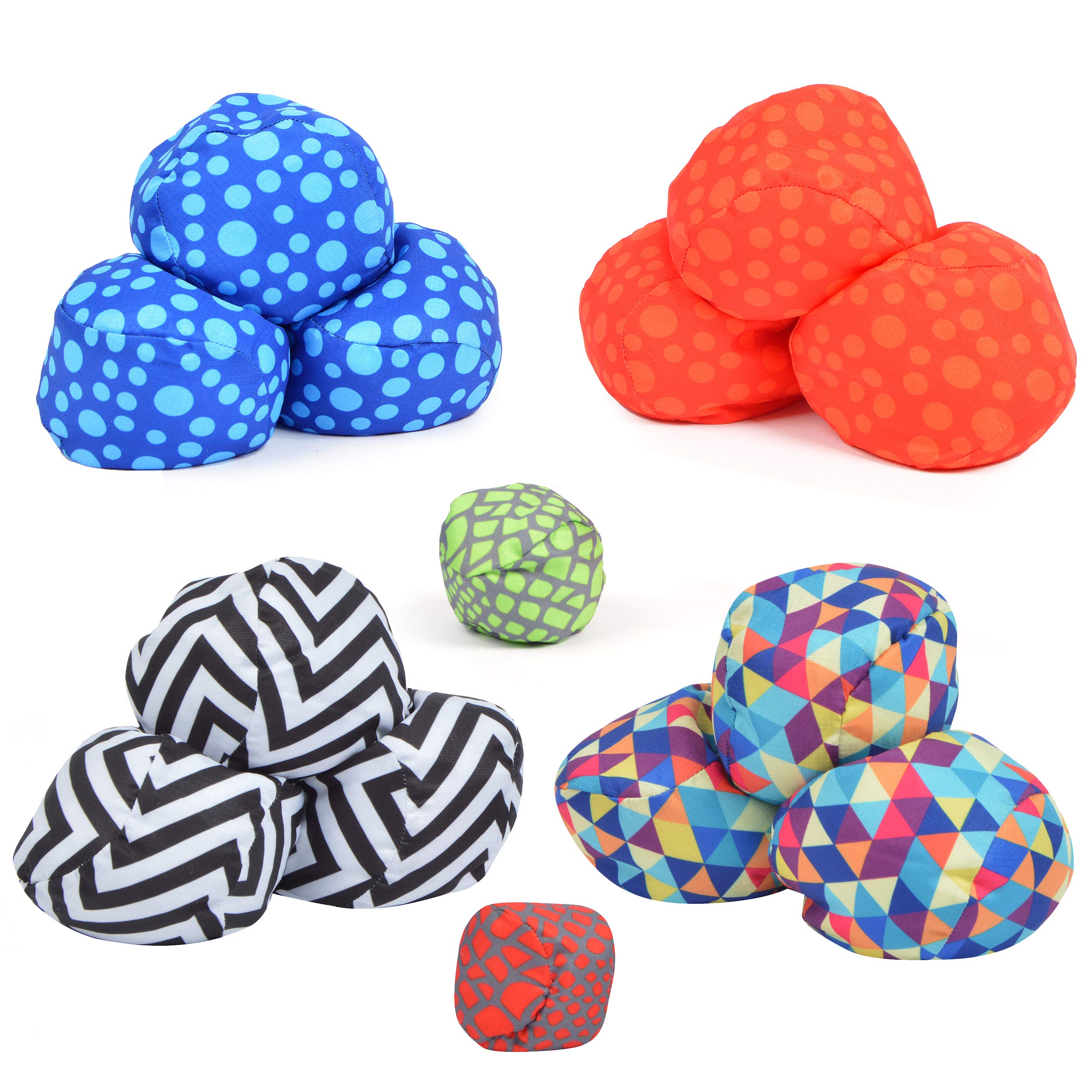 Apollo Funsport France - Ocean 5 Extreme Boule – Set de boules souples - 2er SET Dots + ZicZac