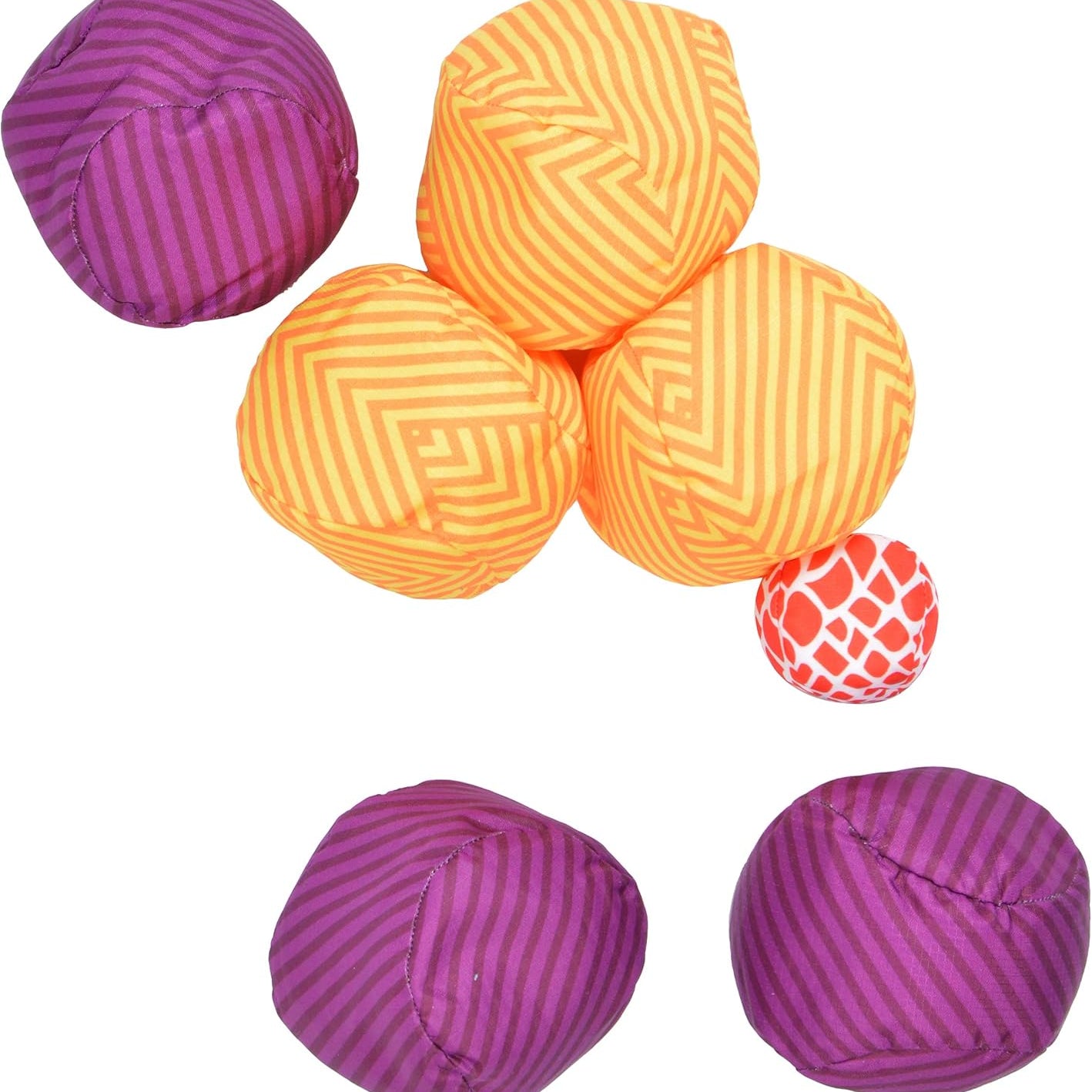 Apollo Funsport France - Ocean 5 Extreme Boule – Set de boules souples - Lines - Couleur : violet jaune
