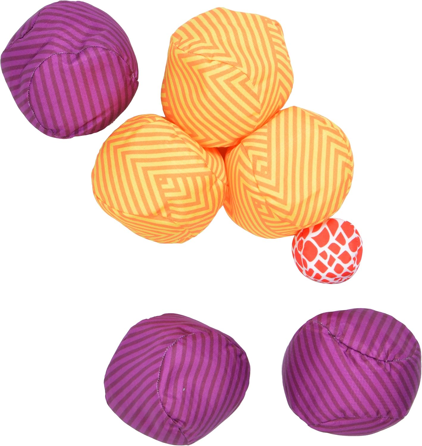 Apollo Funsport France - Ocean 5 Extreme Boule – Set de boules souples - Lines - Couleur : violet jaune