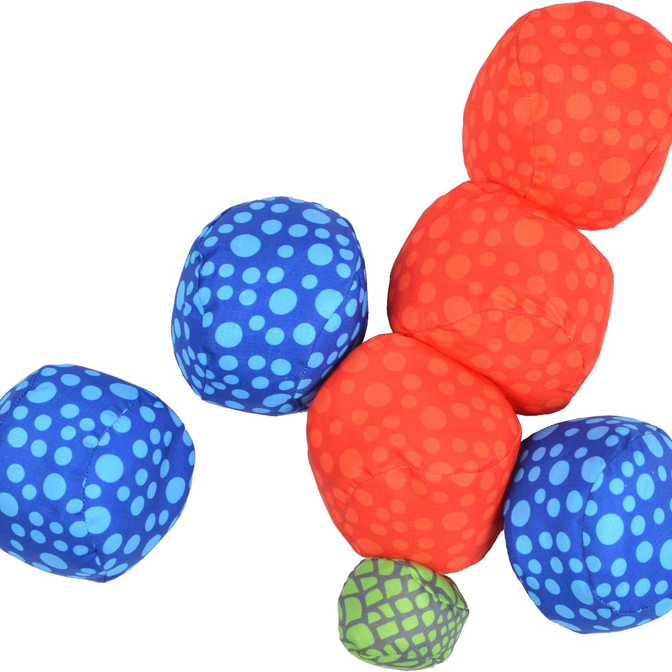 Apollo Funsport France - Ocean 5 Extreme Boule – Set de boules souples - Dots - Couleur : rouge bleu