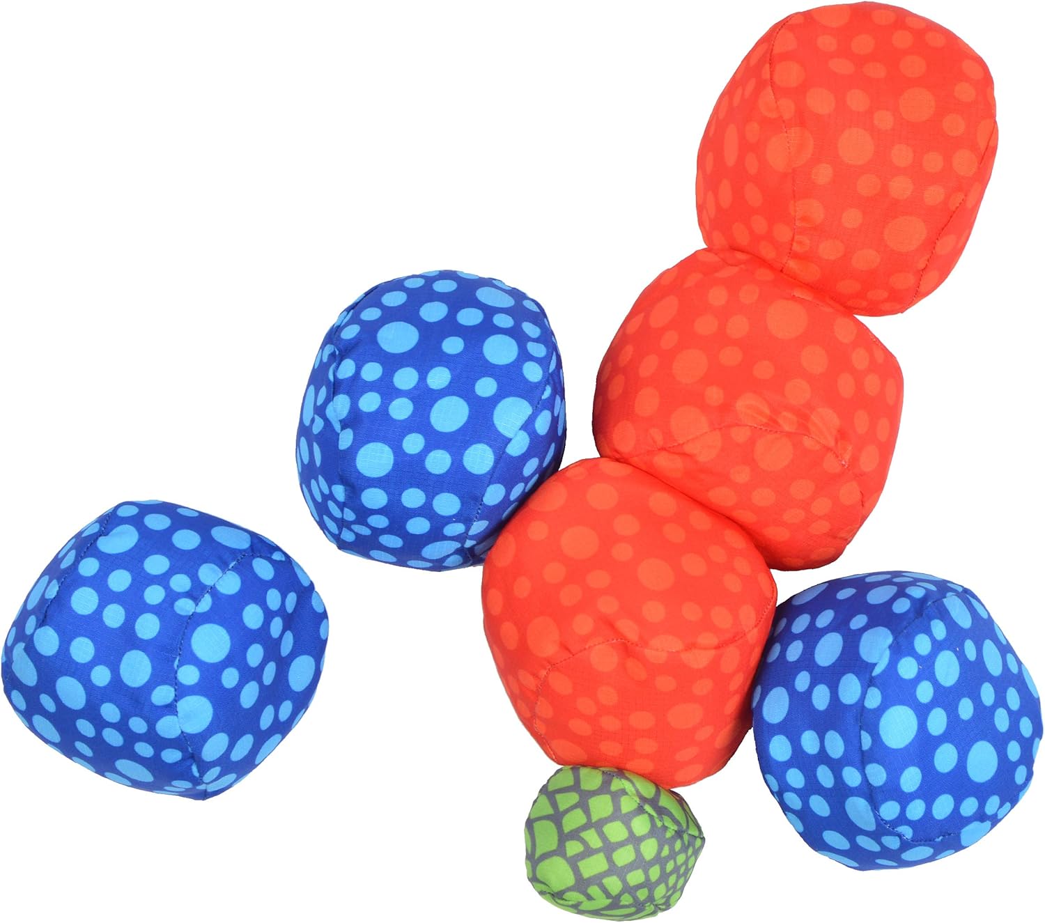 Apollo Funsport France - Ocean 5 Extreme Boule – Set de boules souples - Dots - Couleur : rouge bleu