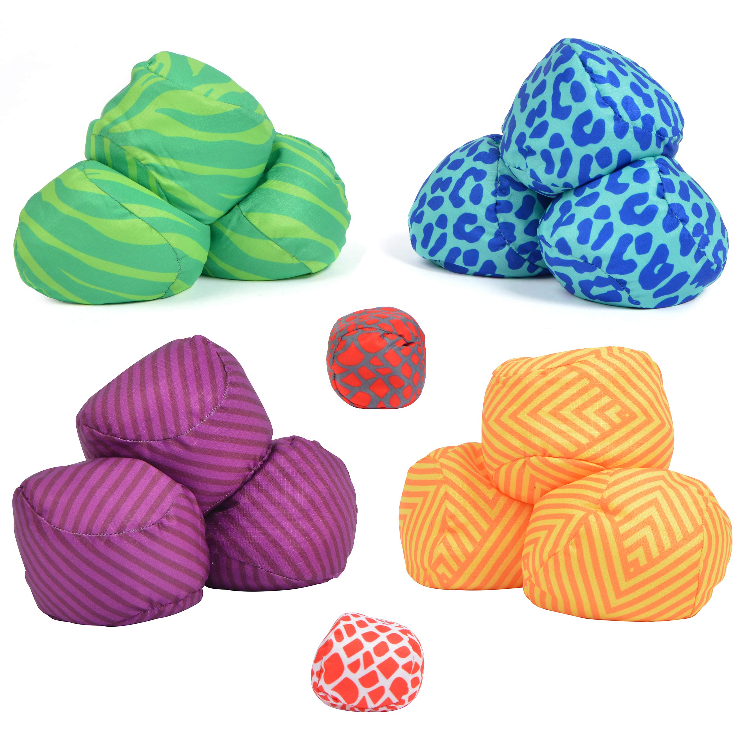 Apollo Funsport France - Ocean 5 Extreme Boule – Set de boules souples - 2er SET Lines + Animal Print