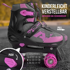 Apollo Funsport France - Apollo Champion Adjustable Quad Skate - patins à roulettes réglables pour enfants - Rose