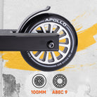 Apollo Funsport FR - Apollo Stunt Scooter Gravity - Trottinette fun pour enfants et adolescents - Noir brillant