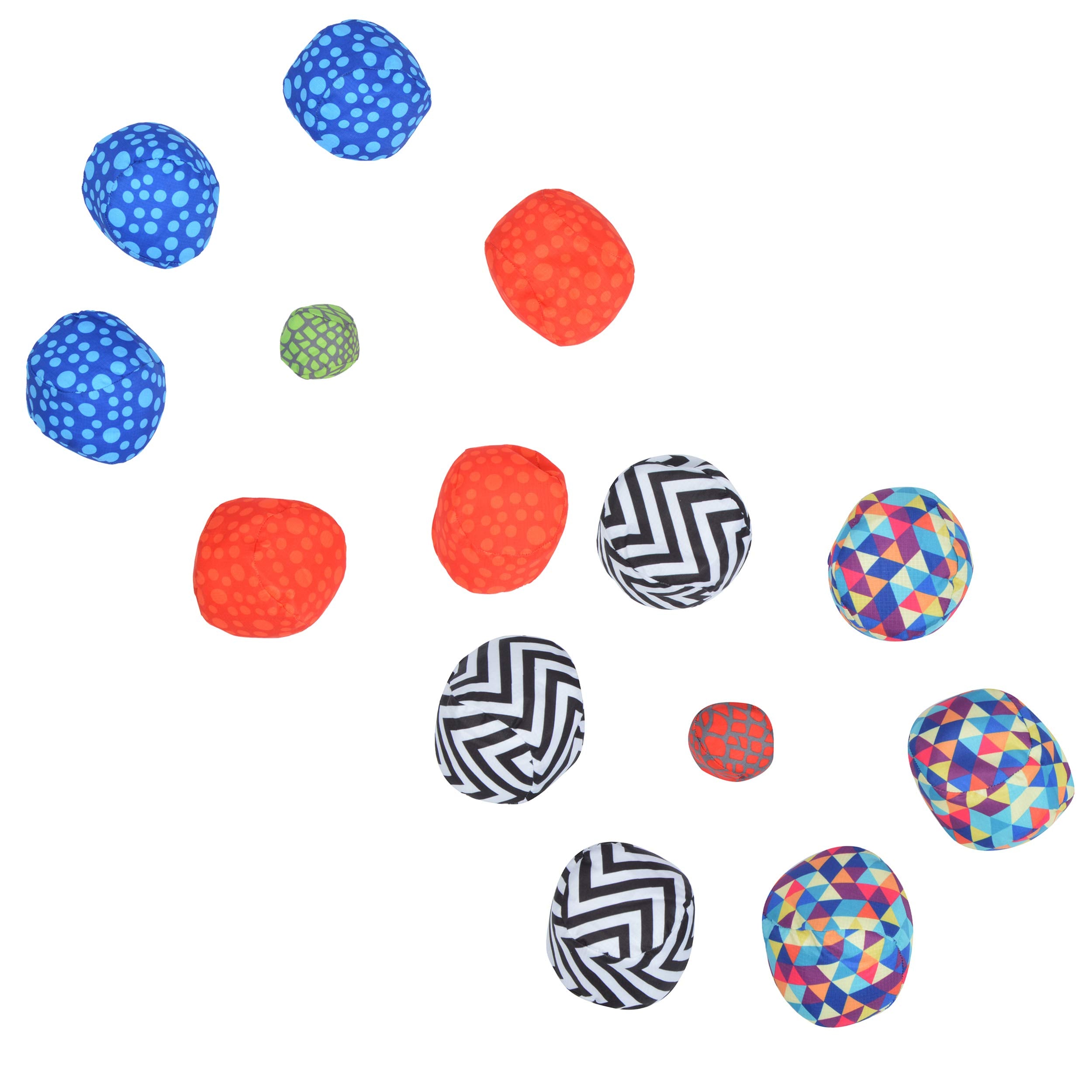 Apollo Funsport France - Ocean 5 Extreme Boule – Set de boules souples - 2er SET Dots + ZicZac