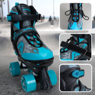 Apollo Funsport France - Apollo Champion Adjustable Quad Skate - patins à roulettes réglables pour enfants - Menthe