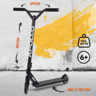 Apollo Funsport FR - Apollo Stunt Scooter Gravity - Trottinette fun pour enfants et adolescents - Noir brillant