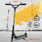 Apollo Funsport FR - Apollo Stunt Scooter Gravity - Trottinette fun pour enfants et adolescents - Noir Vert