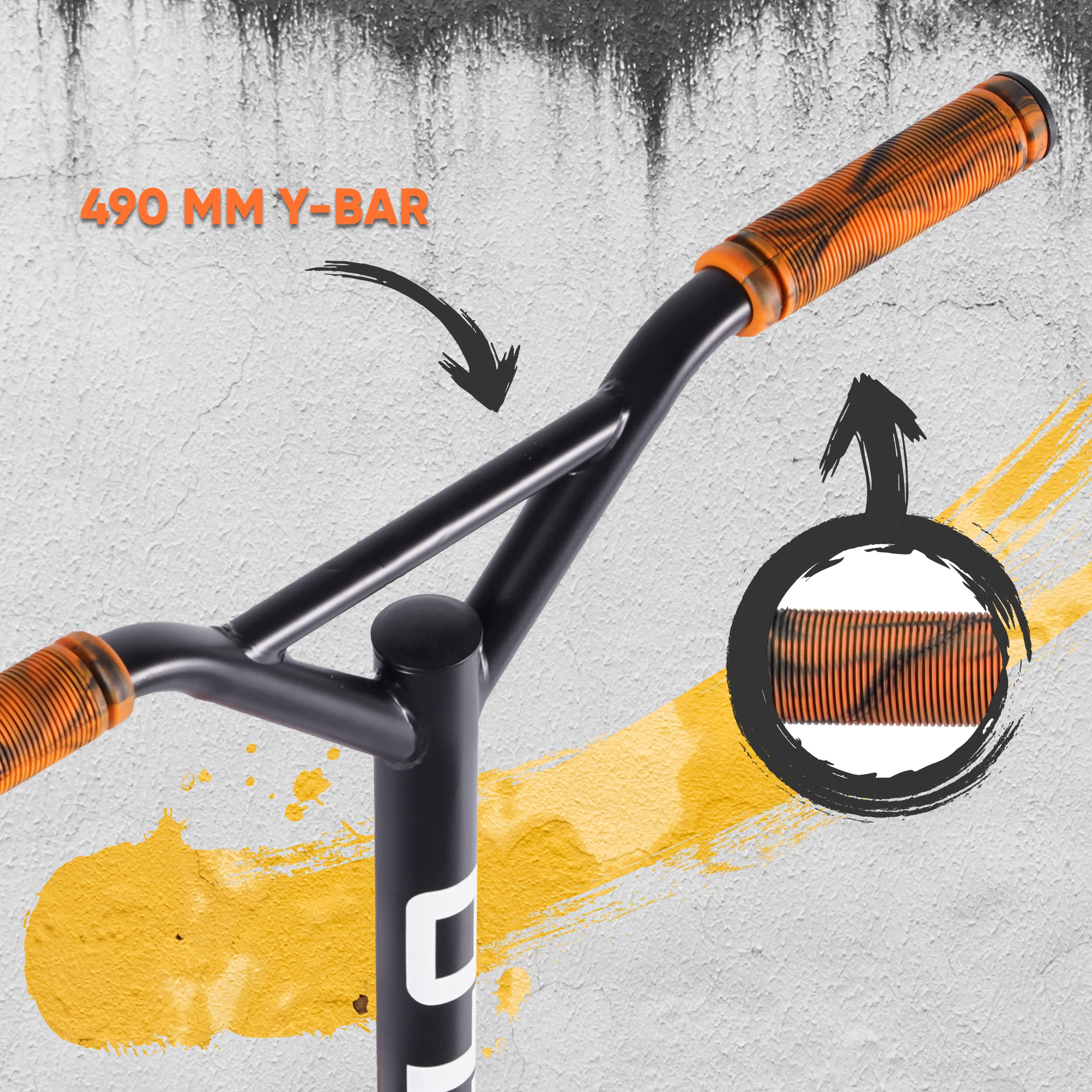 Apollo Funsport FR - Apollo Stunt Scooter Gravity - Trottinette fun pour enfants et adolescents - Orange