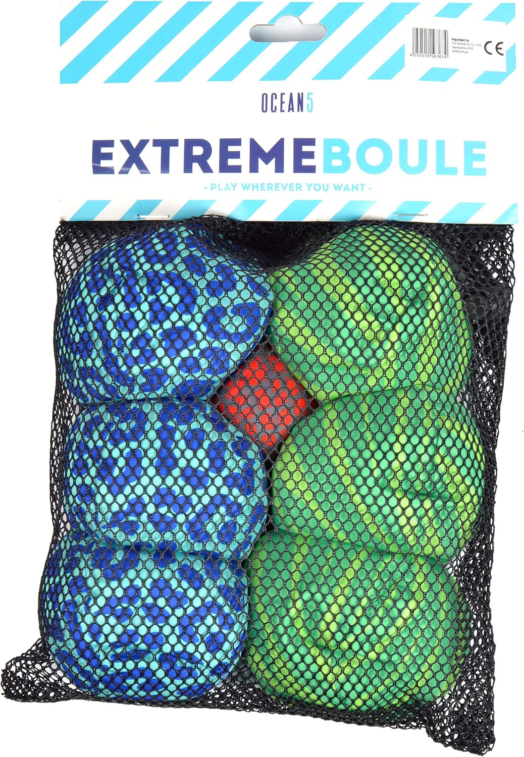 Apollo Funsport France - Ocean 5 Extreme Boule – Set de boules souples - Animal Print - Couleur : vert bleu