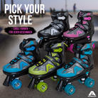 Apollo Funsport France - Apollo Champion Adjustable Quad Skate - patins à roulettes réglables pour enfants - Rose