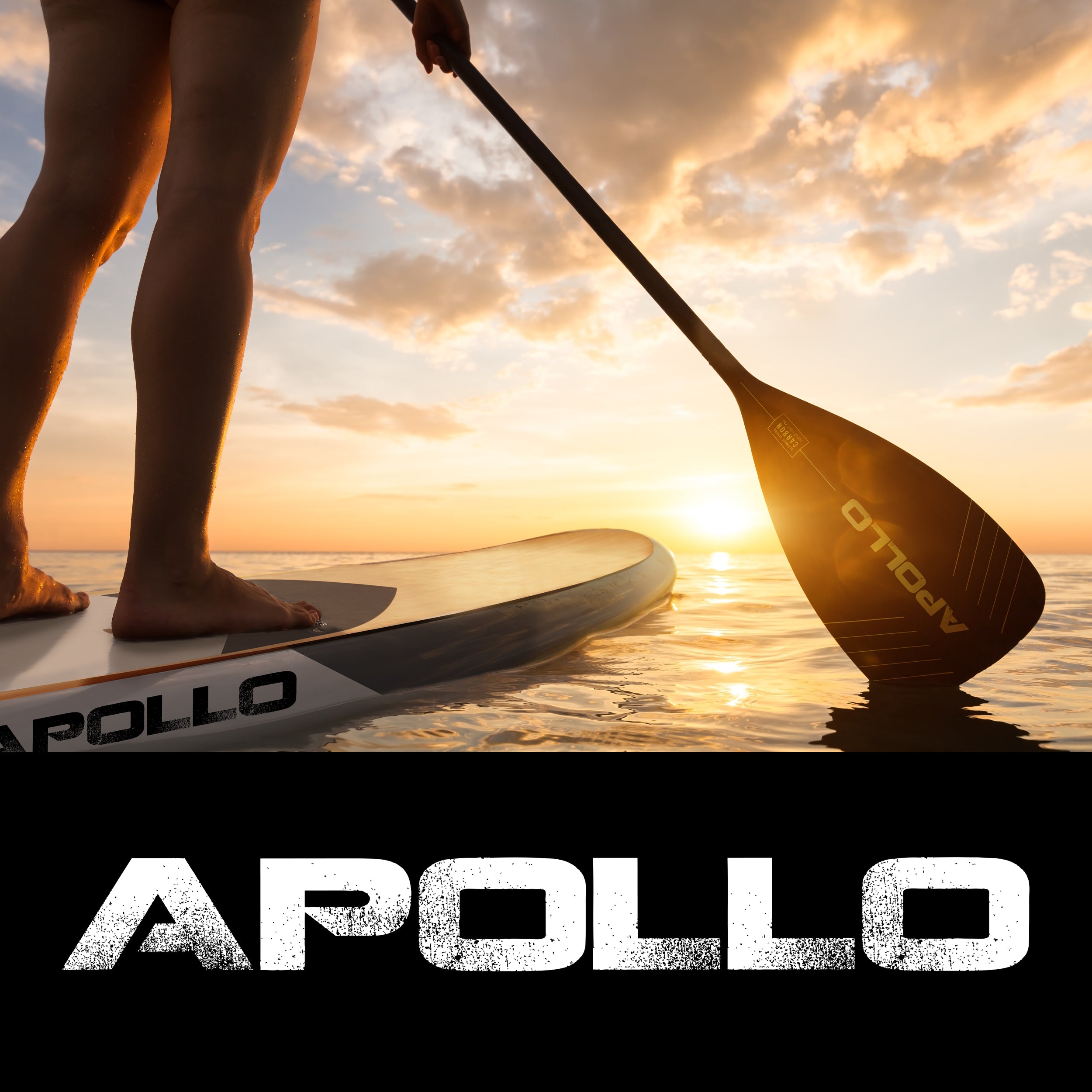 Apollo - Apollo Pagaie SUP – Pagaie en 3 parties en carbone et fibre de verre - Full Carbon Paddel