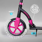 Apollo - Apollo Scooter - "Hurricane" City-Scooter avec suspension - Noir Rose