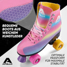 Apollo - Classic patins à roulettes fille et garçon - adolescents et adultes - Dancing Queen LED - L (39-42)