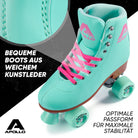 Apollo - Classic patins à roulettes fille et garçon - adolescents et adultes - Lagoon LED - L (39-42)