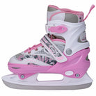Apollo - Patins à glace femme X Pro - pointure ajustable - Blanc/Rose - L (39-42)