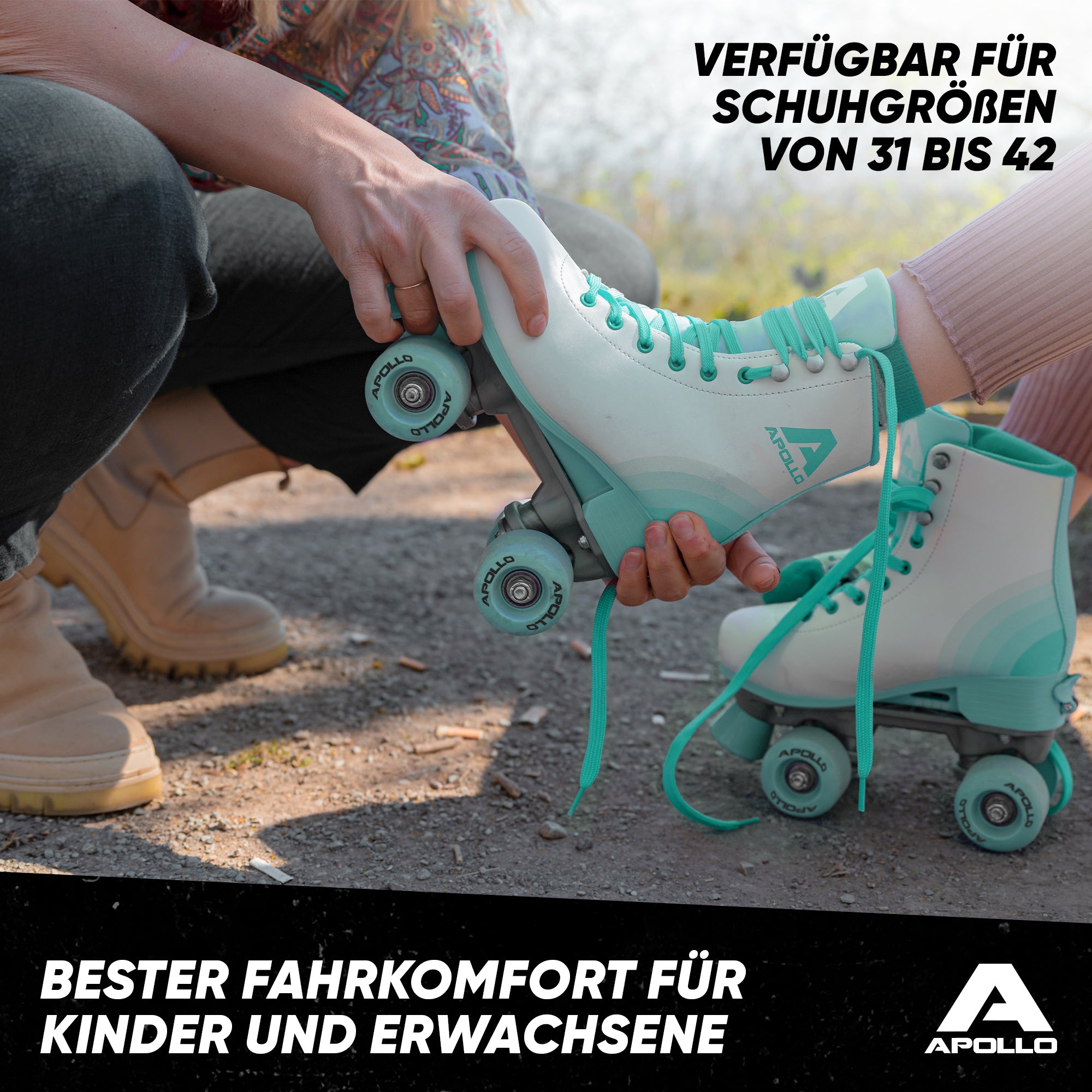 Apollo - Classic patins à roulettes fille et garçon - adolescents et adultes - Disco Time LED - L (39-42)