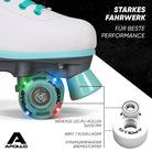 Apollo - Classic patins à roulettes fille et garçon - adolescents et adultes - Disco Time LED - L (39-42)