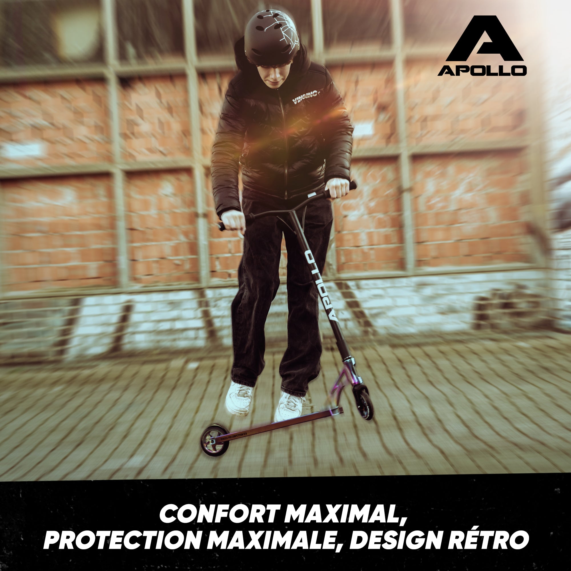 Apollo - Casque réglable pour skate et vélo - Broken