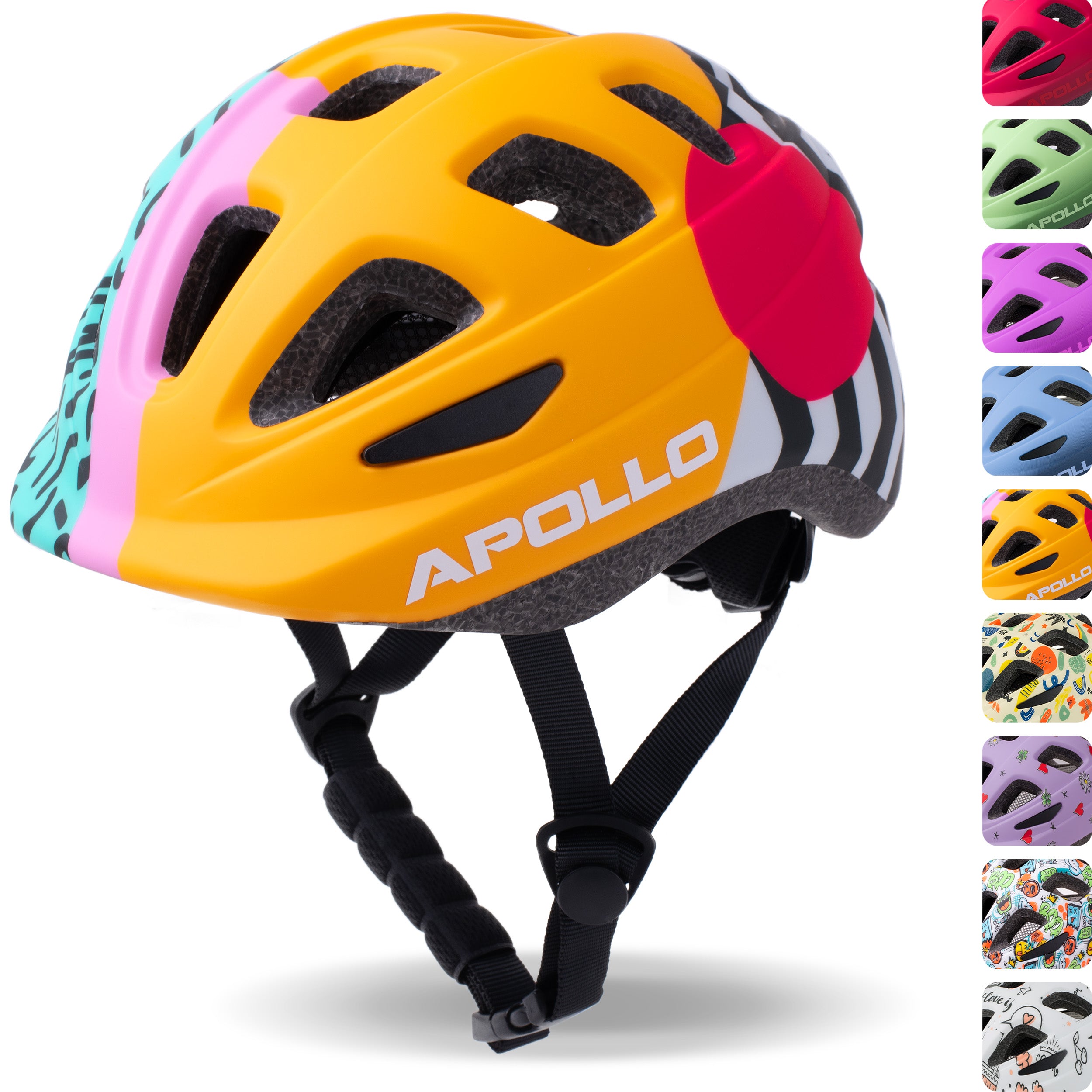 Apollo - APOLLO Casque Multisport pour Enfants et Adolescents - 90s Revival