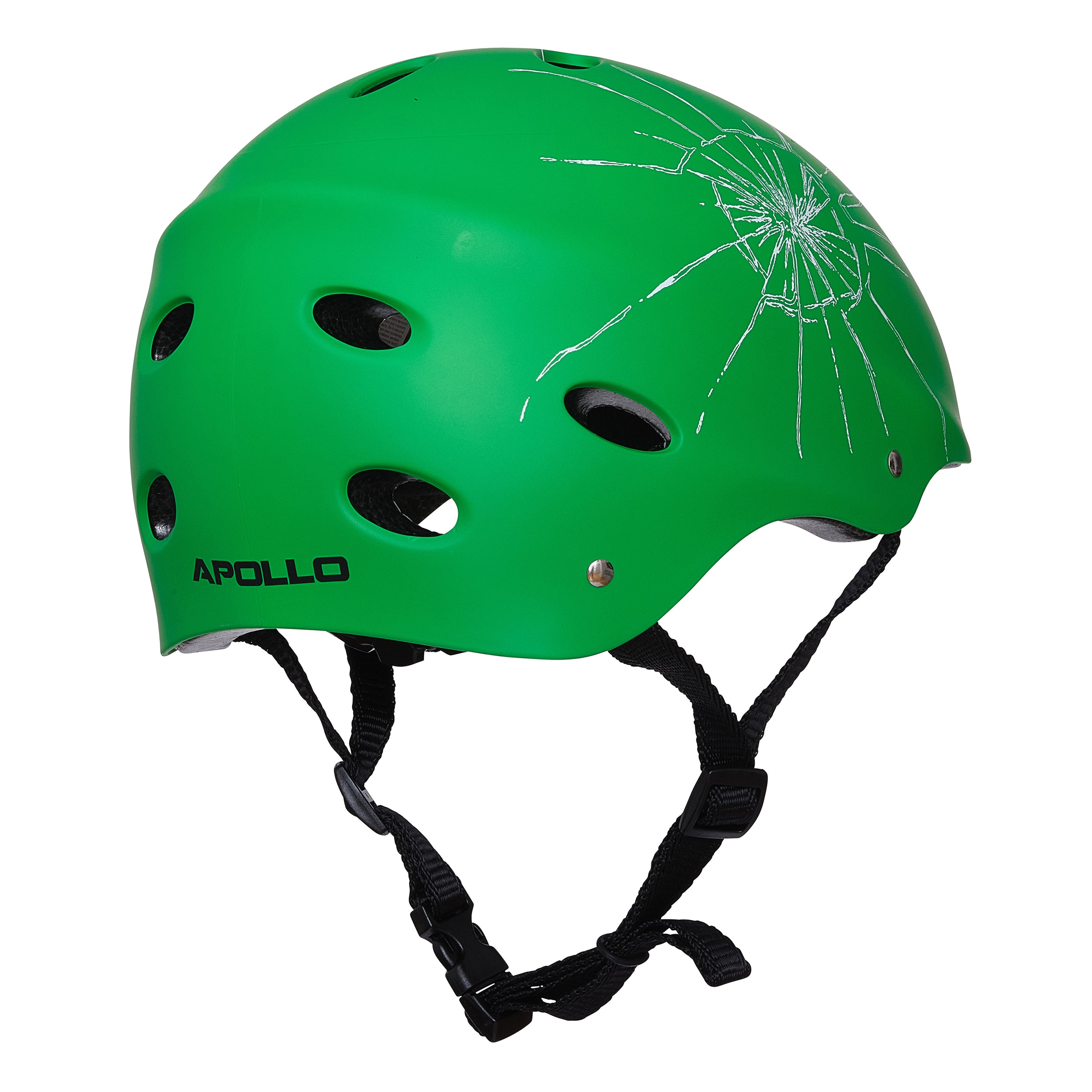 Apollo - Casque réglable pour skate et vélo - Broken Green -