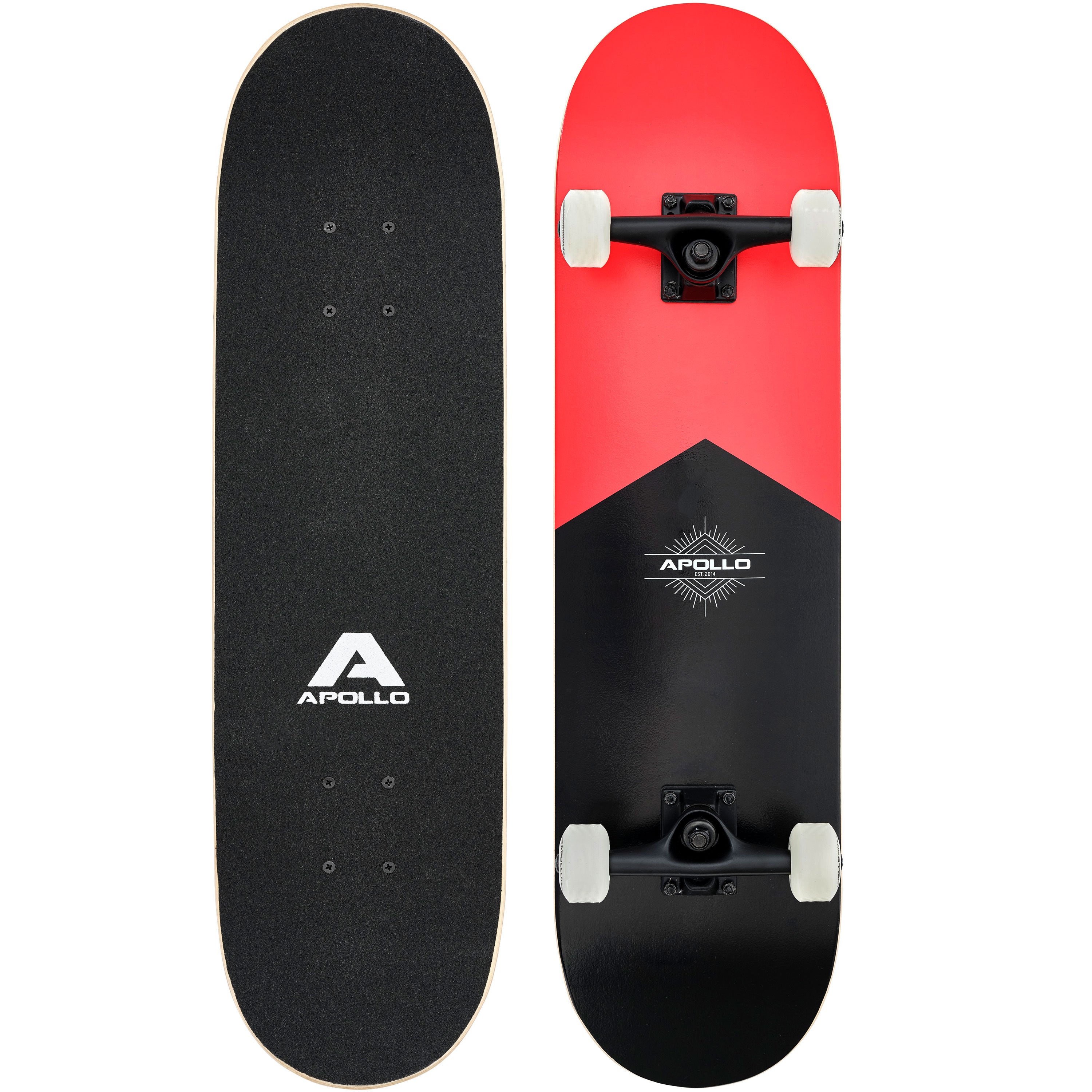 Apollo - Skateboard professionnel enfants et adultes - Red - Red