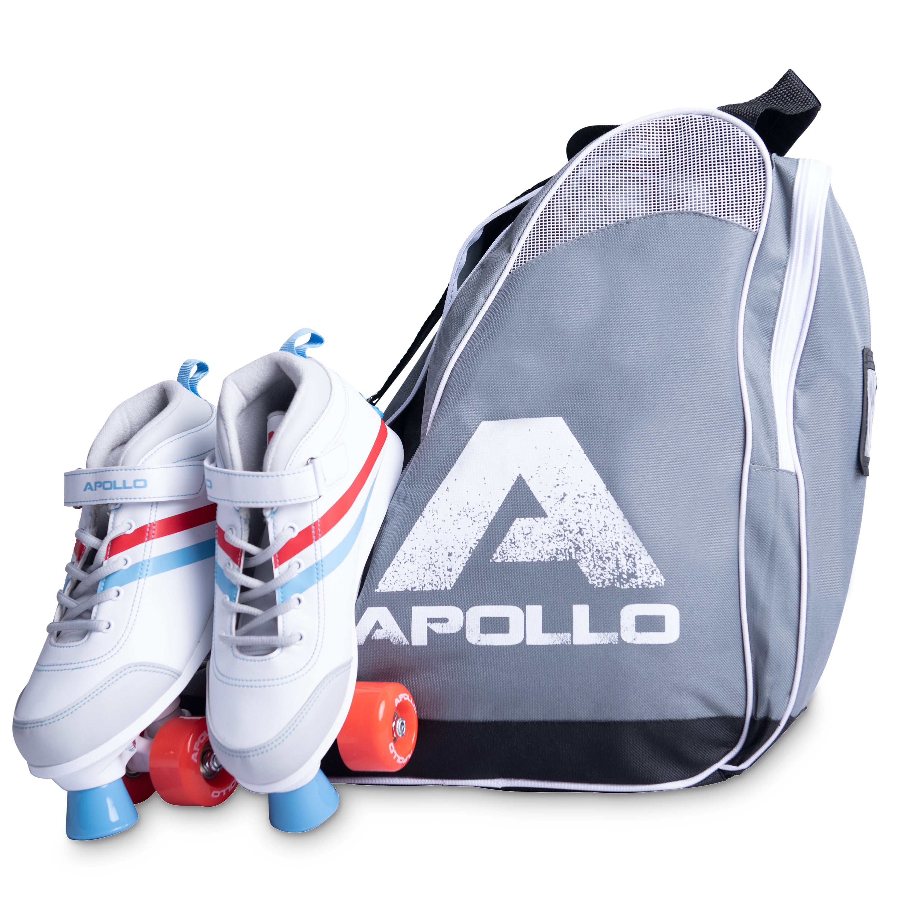 Apollo - Sac pour patins et rollers pratique - pratique et résistant - Gris Noir