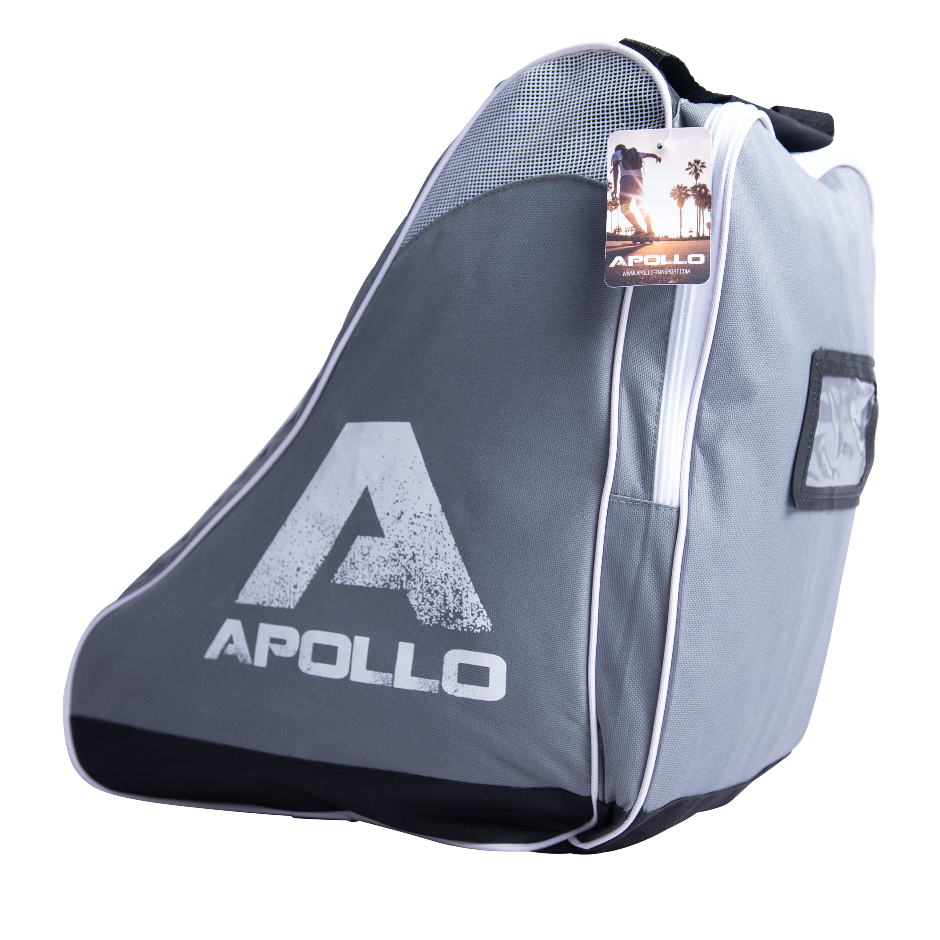 Apollo - Sac pour patins et rollers pratique - pratique et résistant - Gris Noir