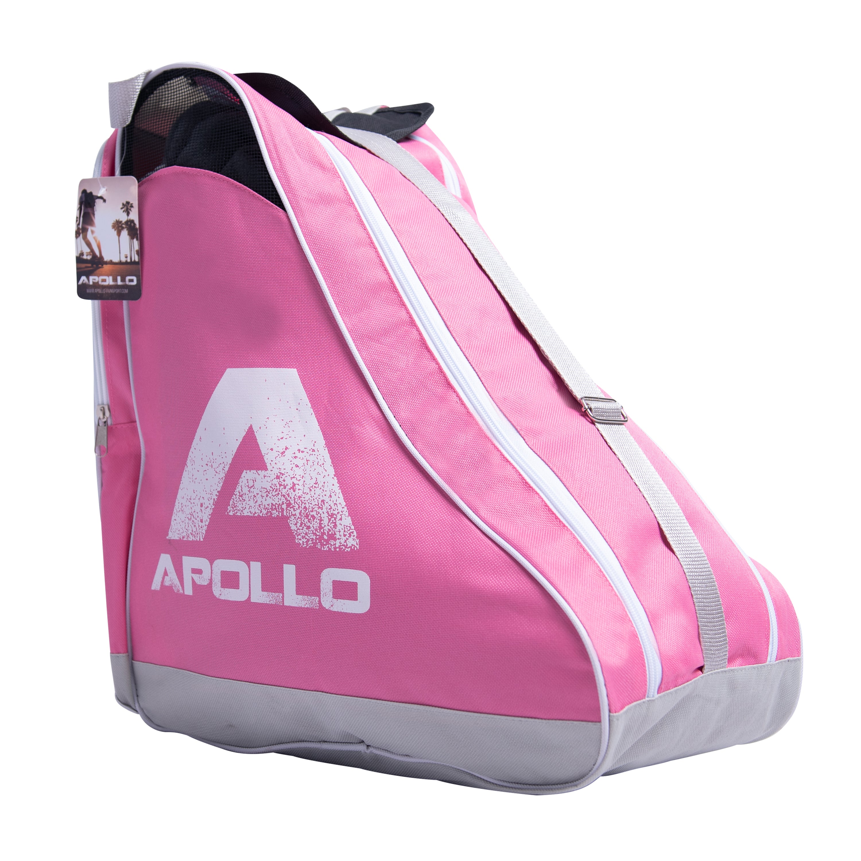 Apollo - Sac pour patins et rollers pratique - pratique et résistant - Gris Rose
