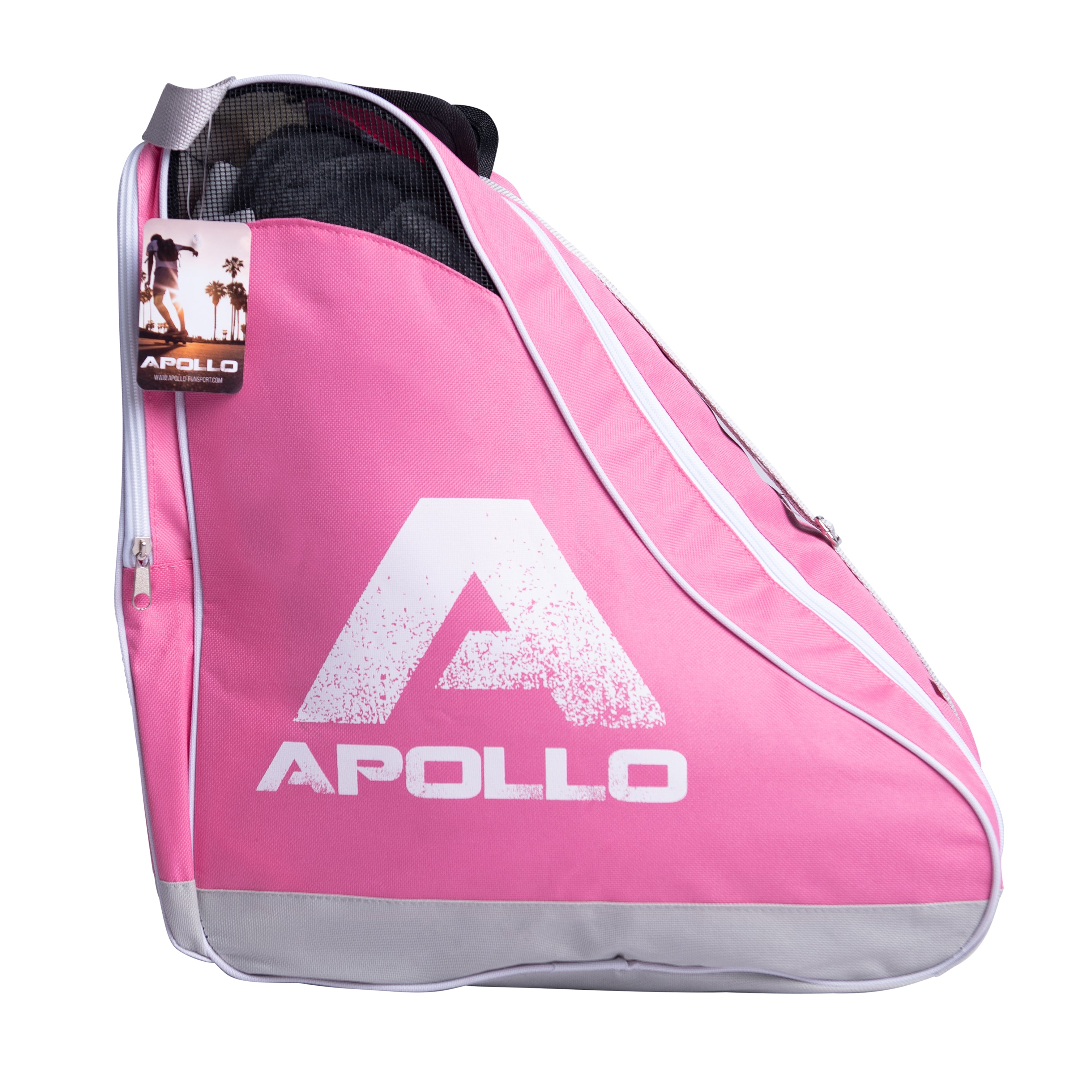 Apollo - Sac pour patins et rollers pratique - pratique et résistant - Gris Rose