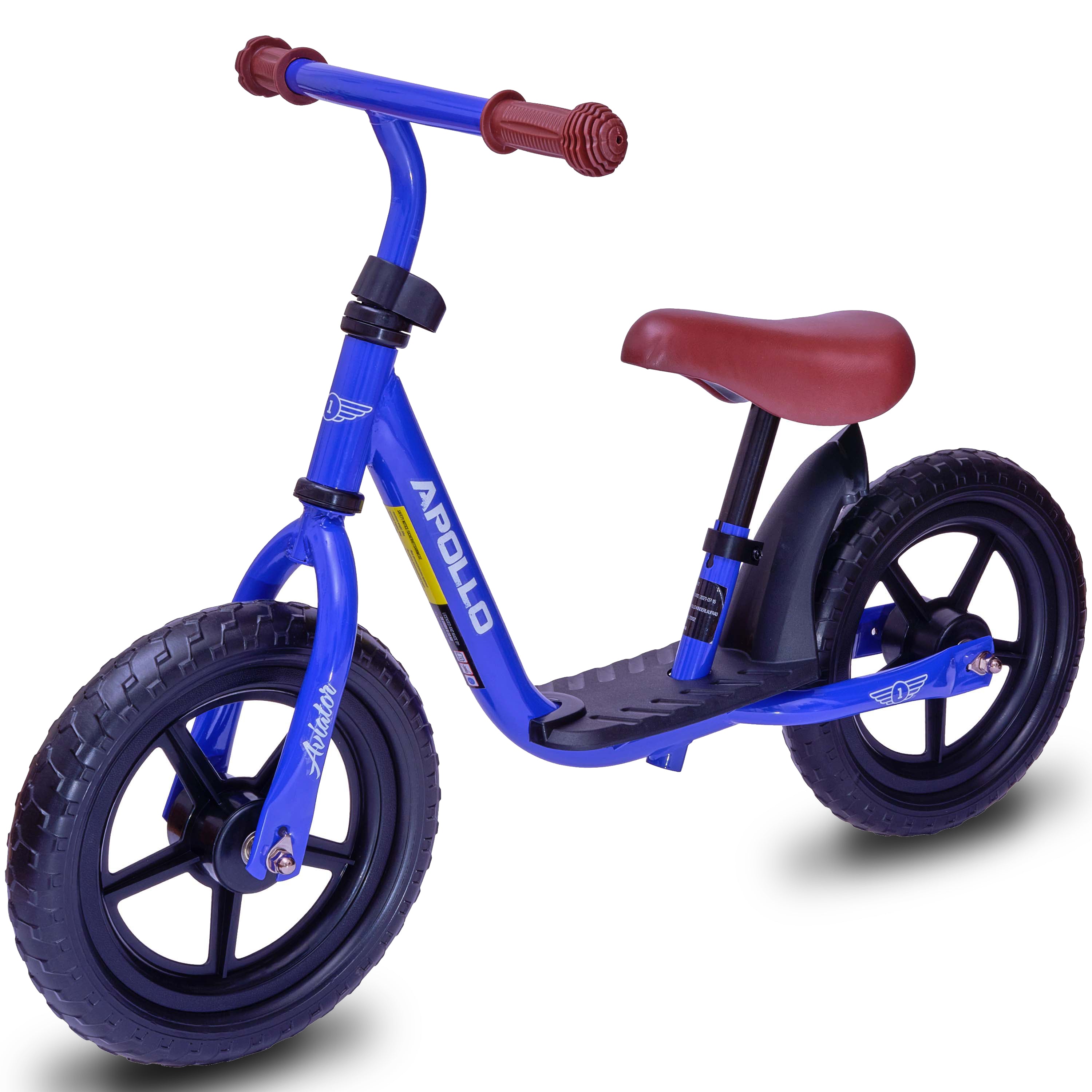 Apollo - Draisienne Evolutive Aviator Vélo Enfant 30 cm - Bleu foncé