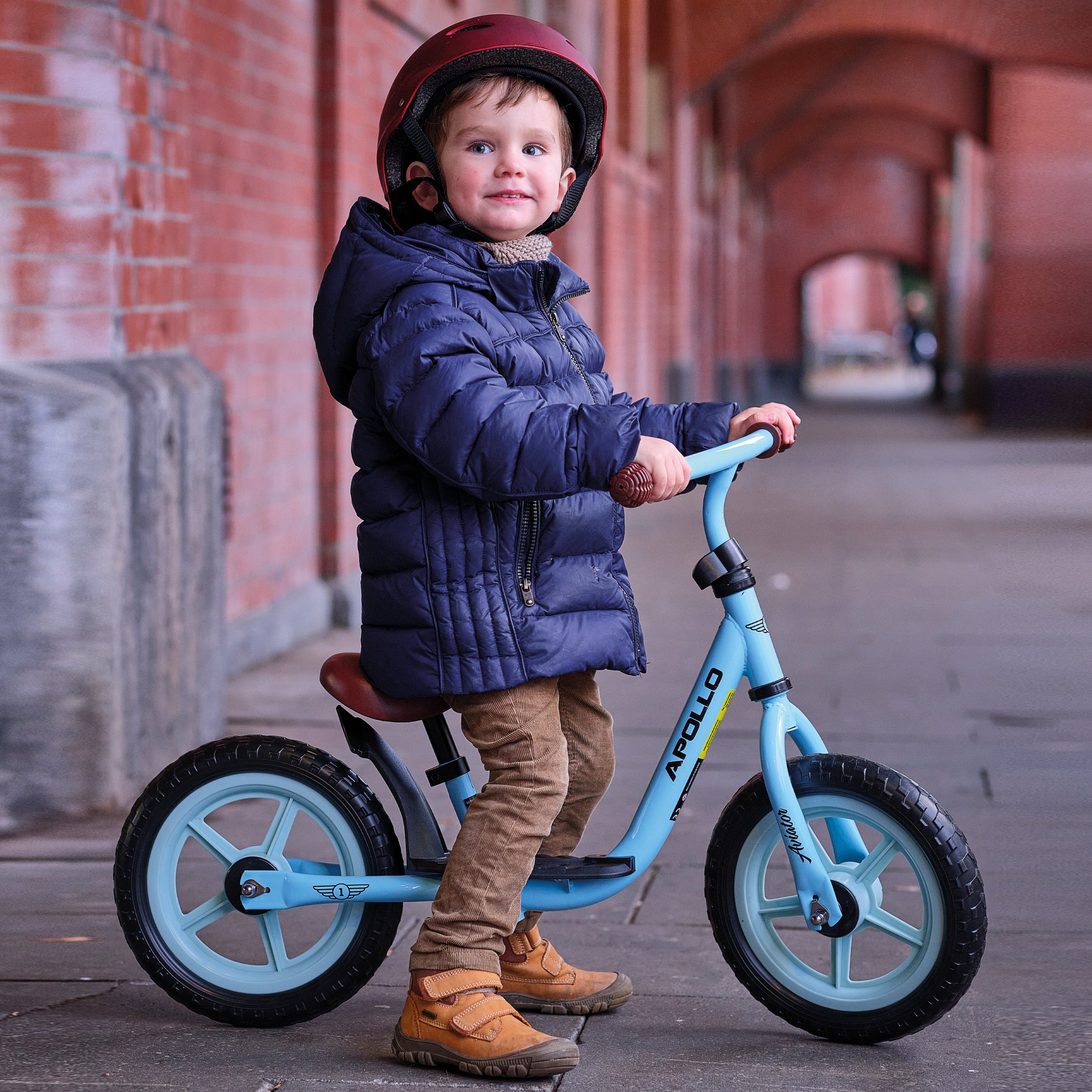 Apollo - Draisienne Evolutive Aviator Vélo Enfant 30 cm - Bleu foncé