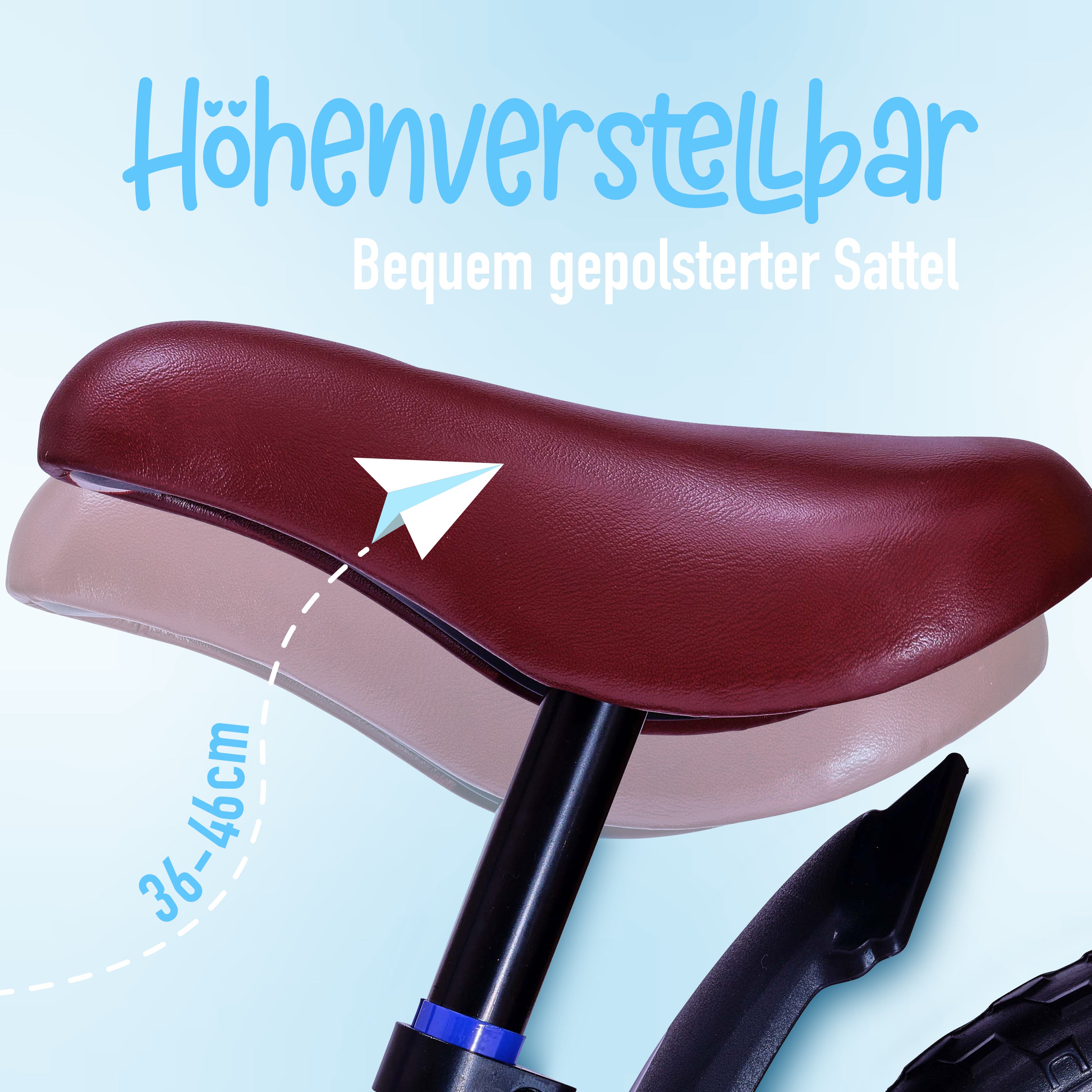 Apollo - Draisienne Evolutive Aviator Vélo Enfant 30 cm - Bleu foncé