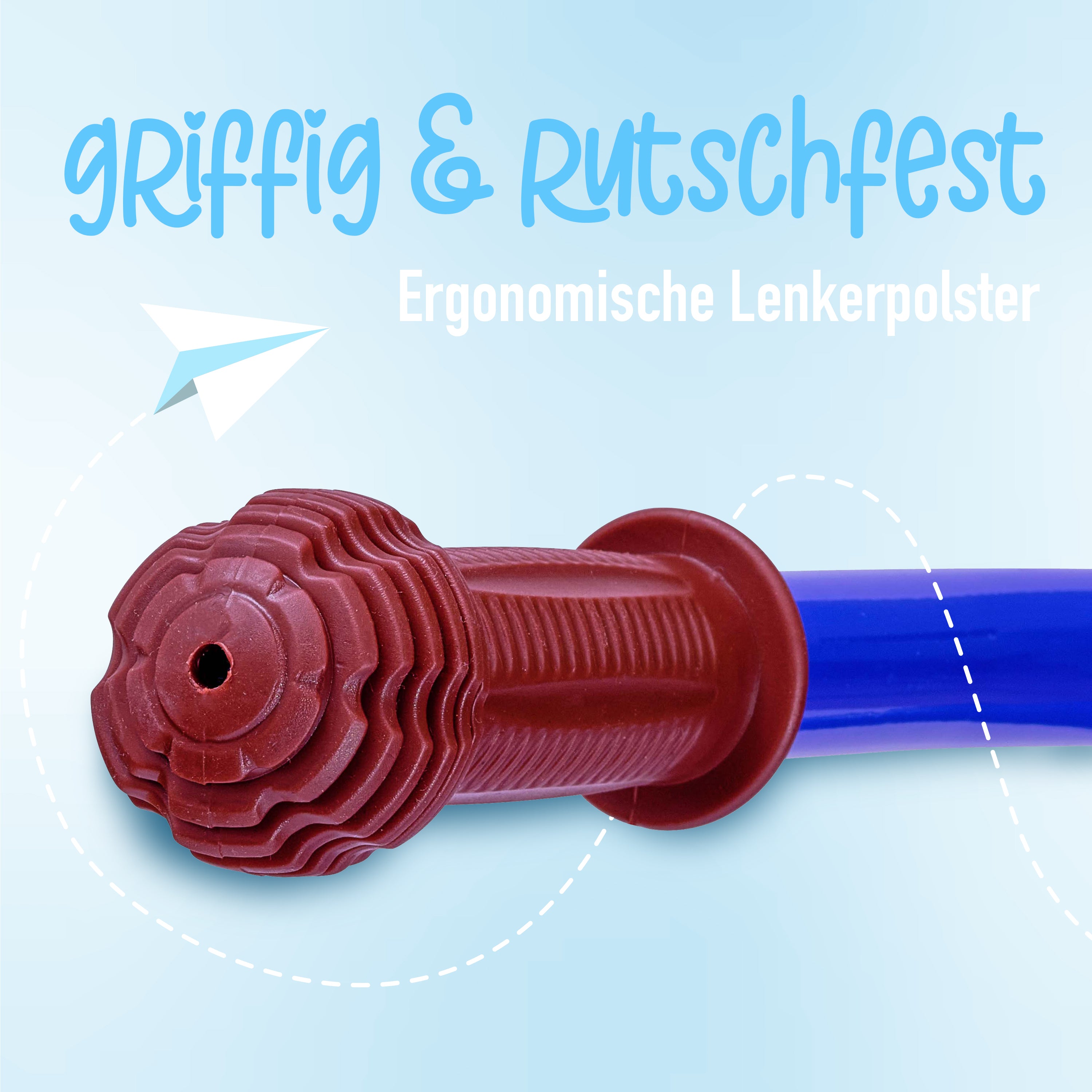 Apollo - Draisienne Evolutive Aviator Vélo Enfant 30 cm - Bleu foncé