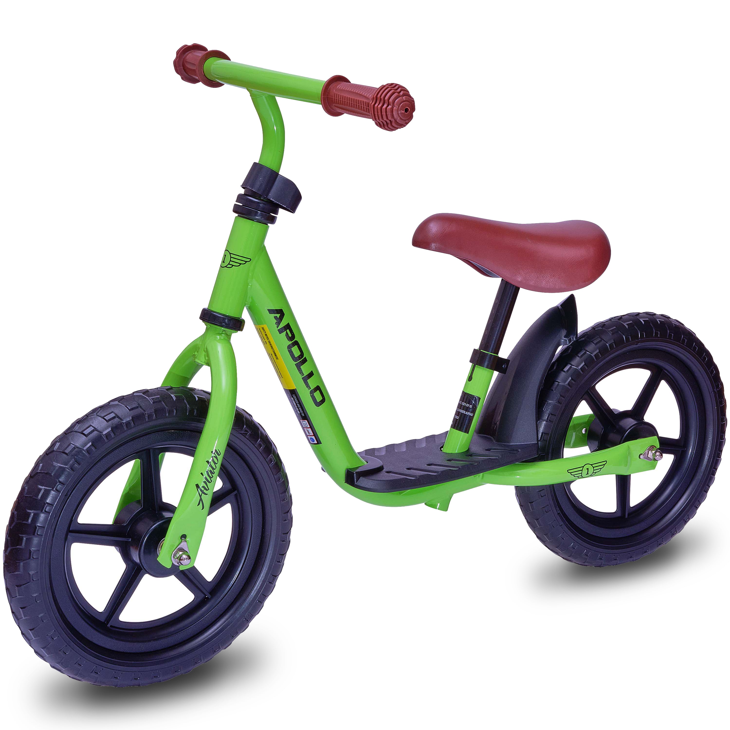 Apollo - Draisienne Evolutive Aviator Vélo Enfant 30 cm - Vert
