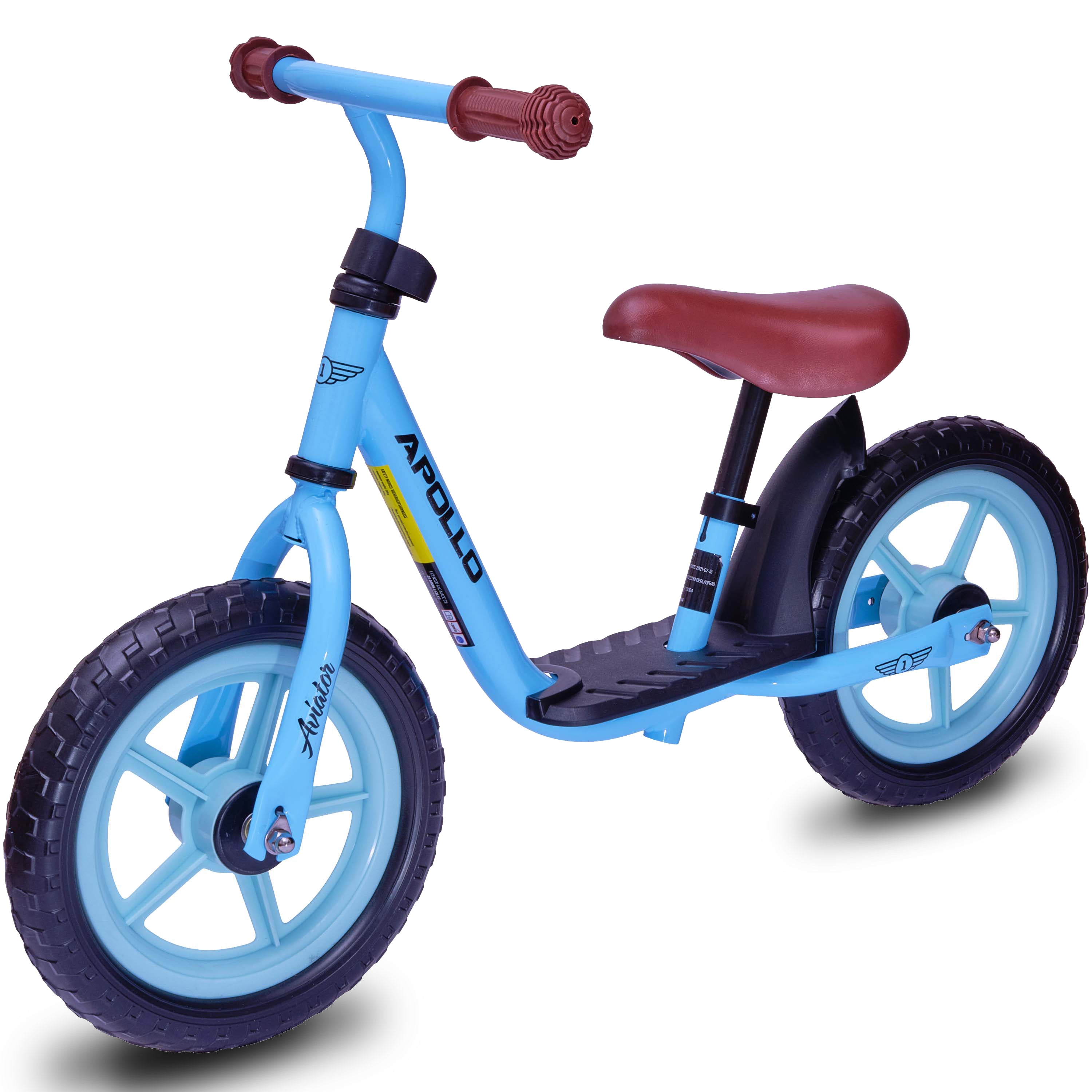 Apollo - Draisienne Evolutive Aviator Vélo Enfant 30 cm - Bleu clari