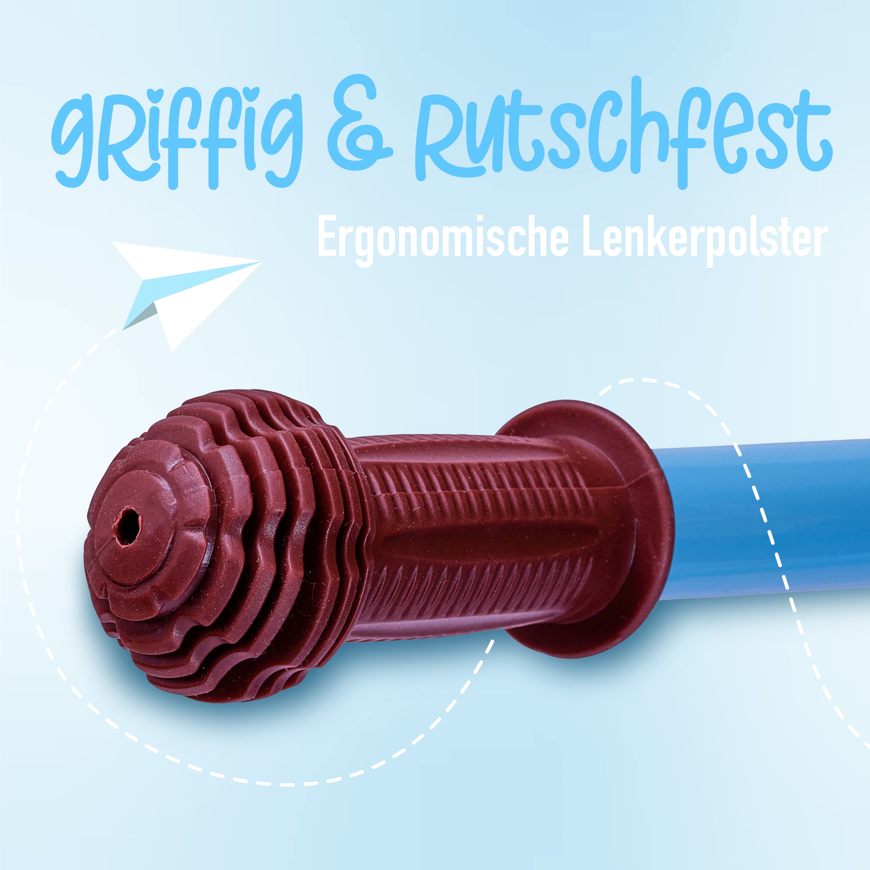 Apollo - Draisienne Evolutive Aviator Vélo Enfant 30 cm - Bleu clari