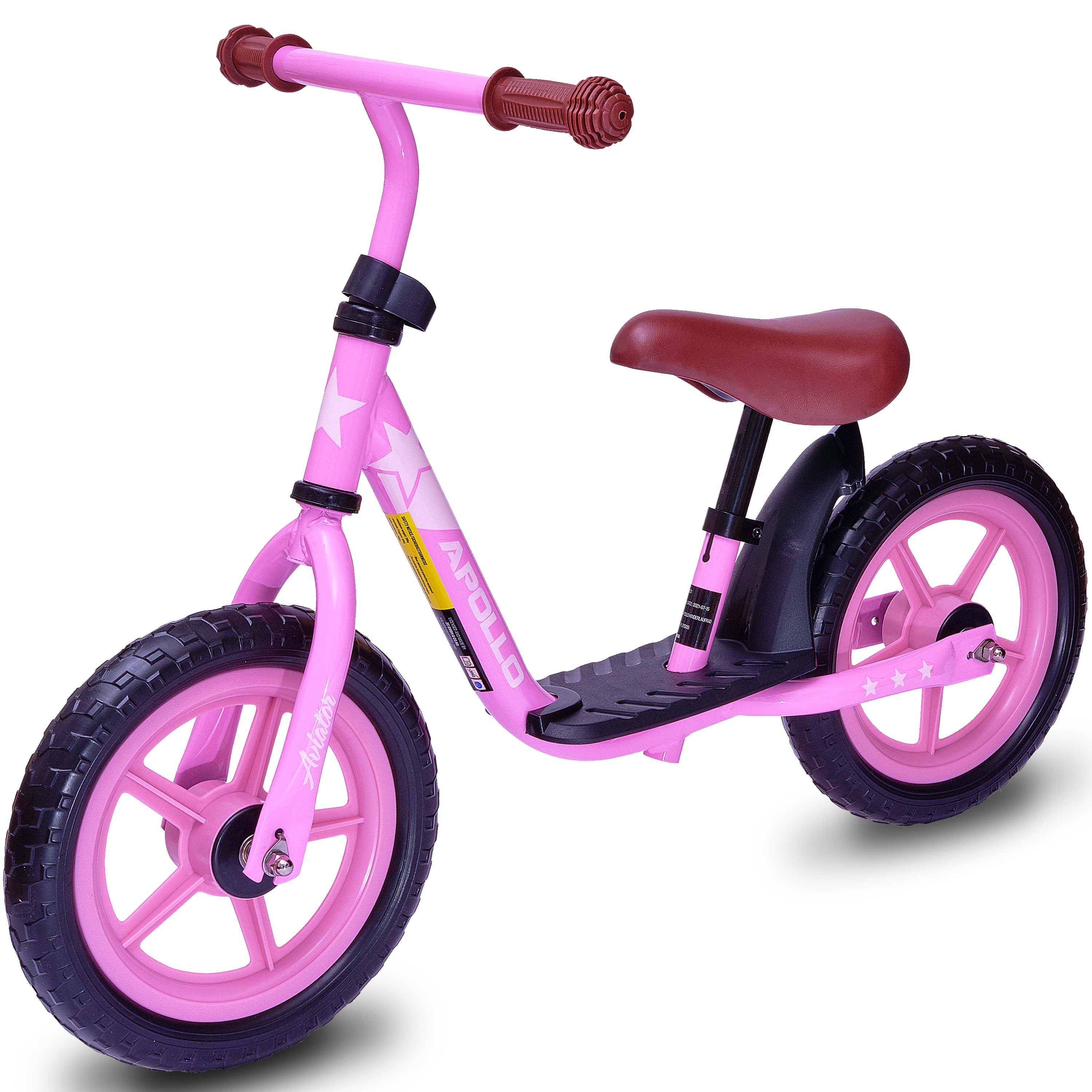 Apollo - Draisienne Evolutive Aviator Vélo Enfant 30 cm - Rose