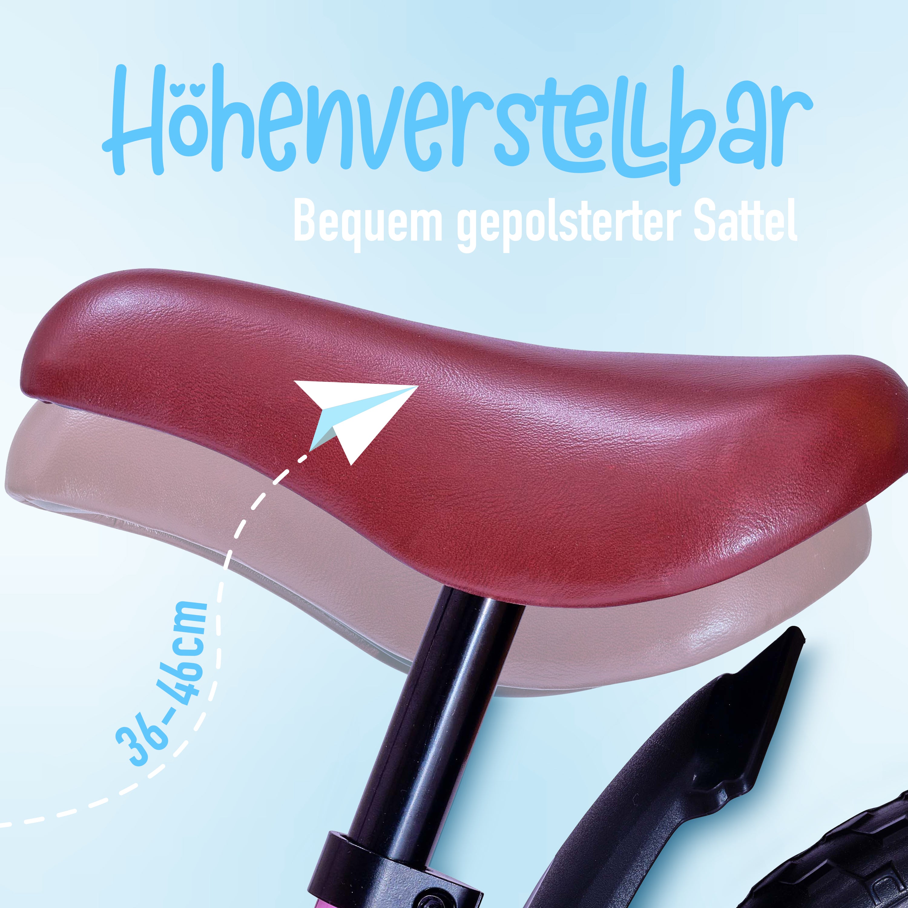 Apollo - Draisienne Evolutive Aviator Vélo Enfant 30 cm - Rose