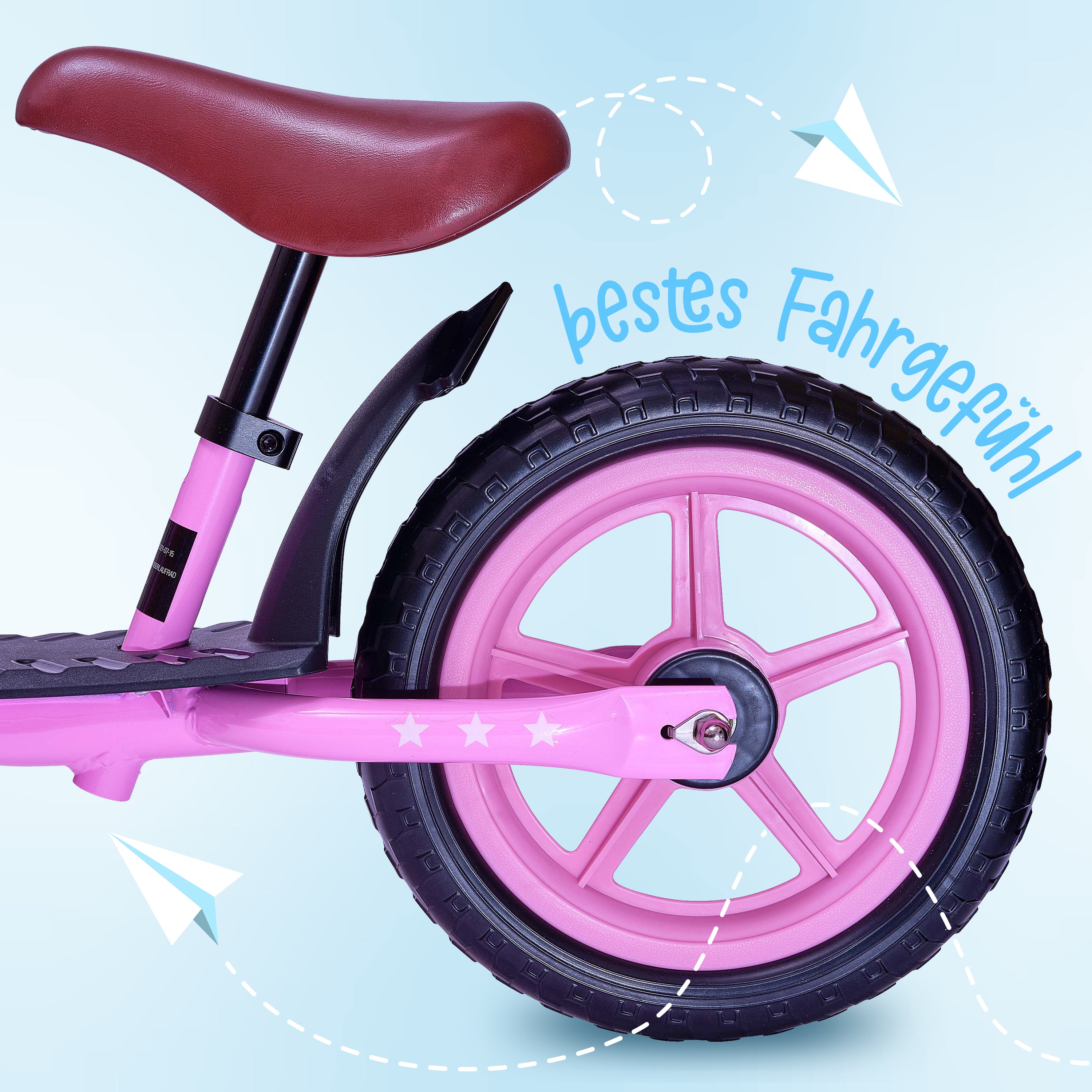 Apollo - Draisienne Evolutive Aviator Vélo Enfant 30 cm - Rose