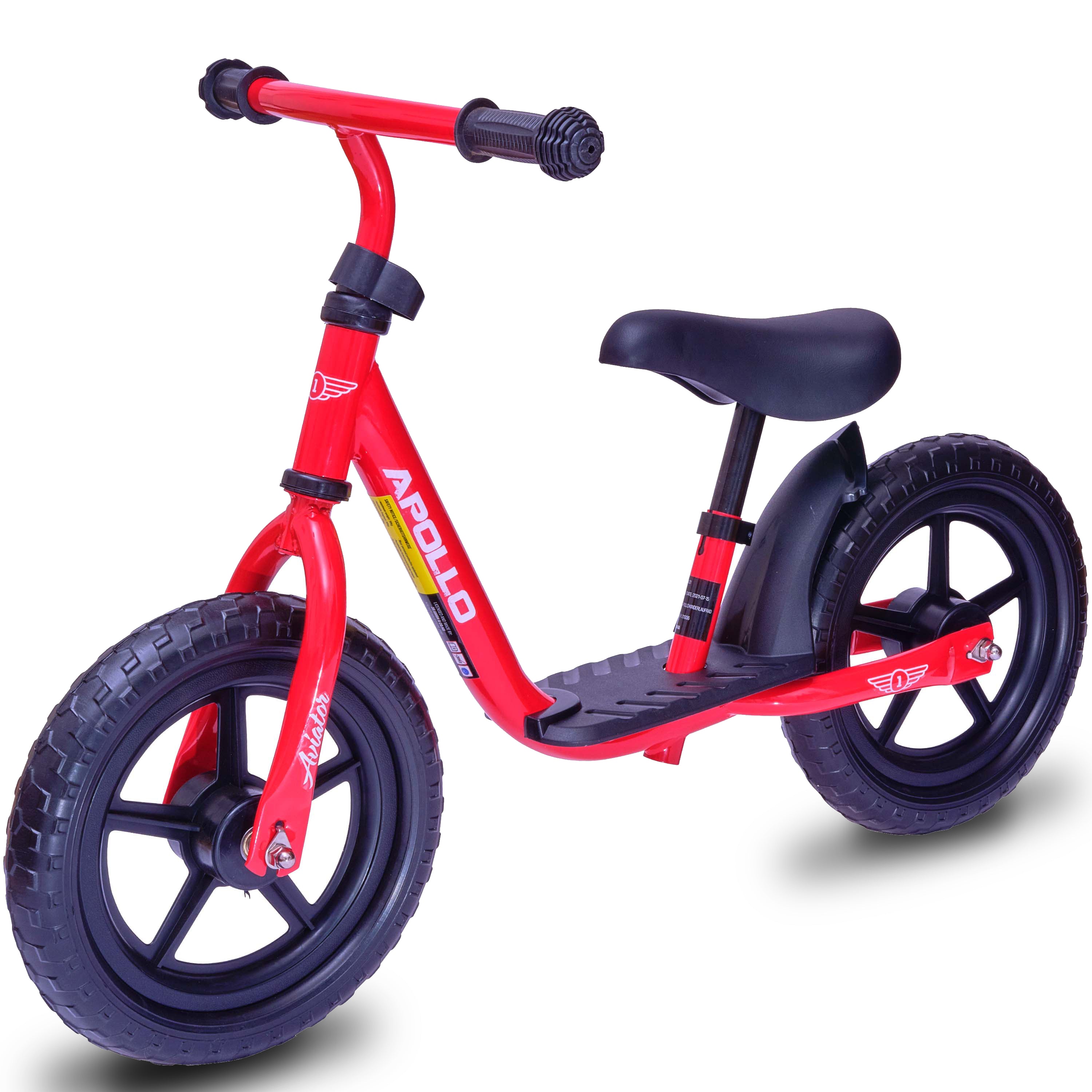 Apollo - Draisienne Evolutive Aviator Vélo Enfant 30 cm - Rouge