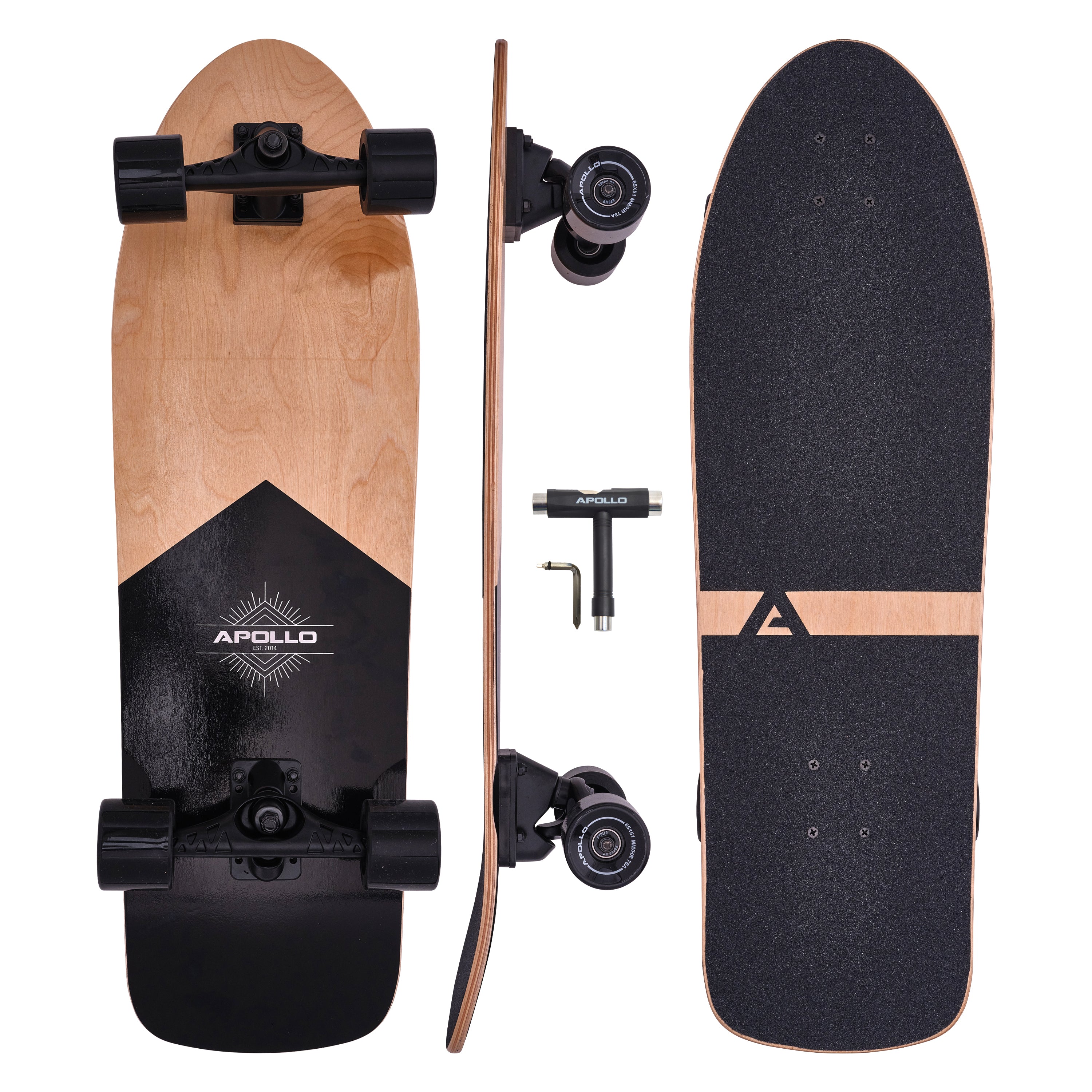 Apollo - Surf Style Skateboard - EST 2014 - EST 2014