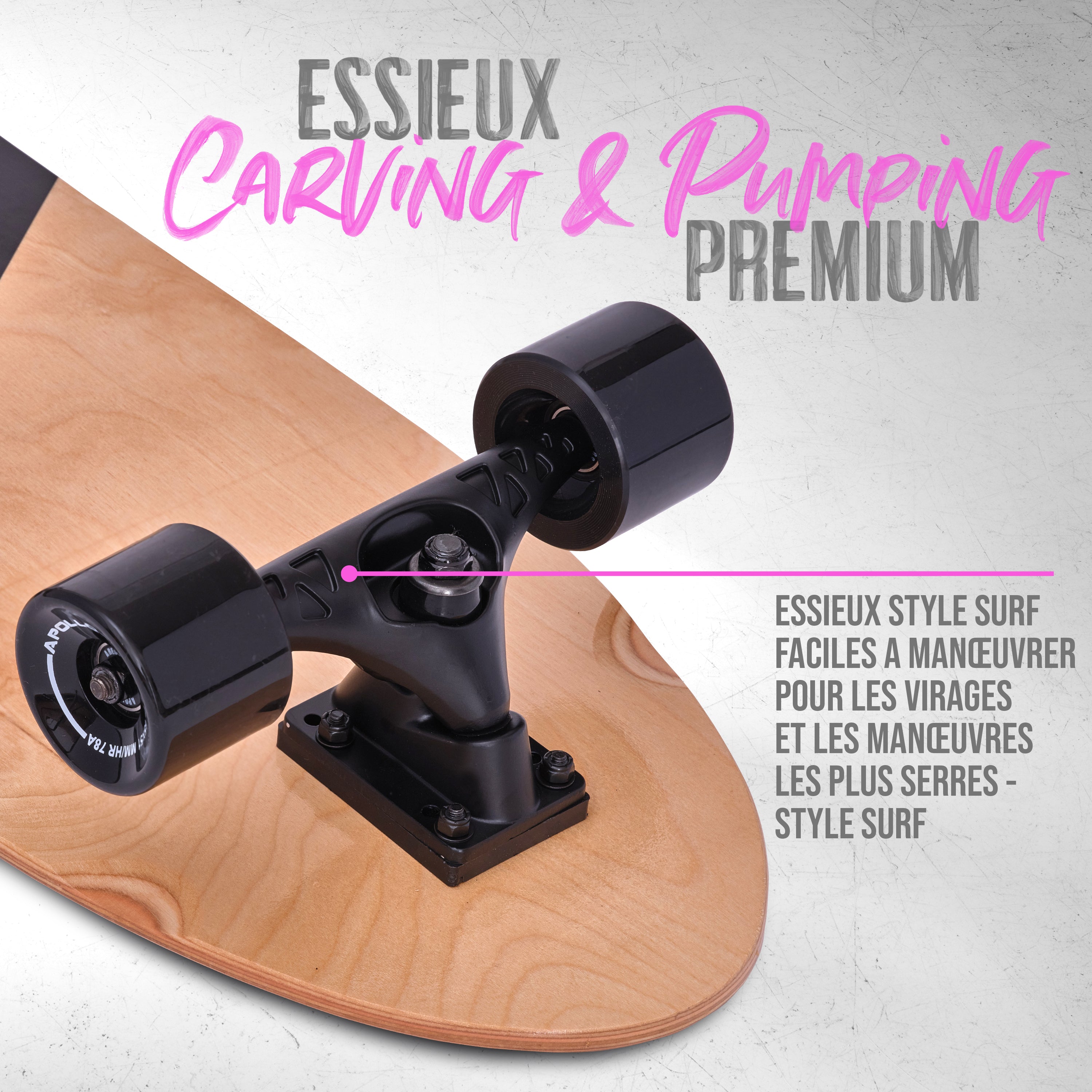 Apollo - Surf Style Skateboard - EST 2014 - EST 2014