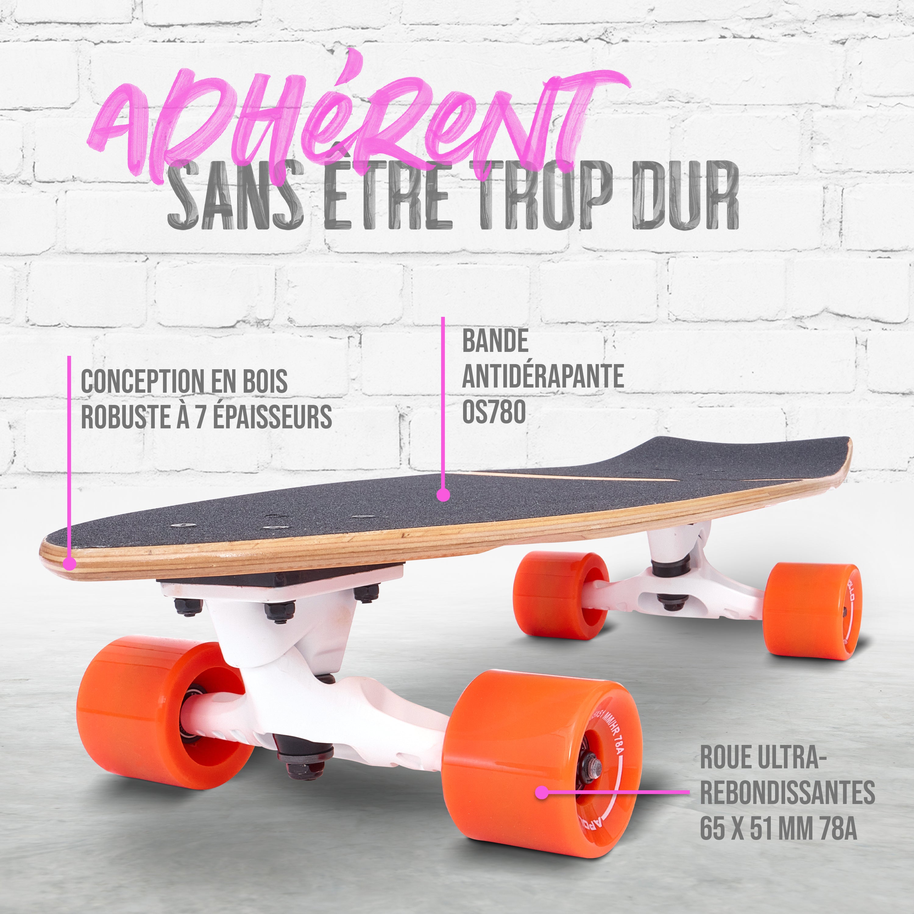 Apollo - Surf Style Skateboard - Apollo Summer - Apollo Summer