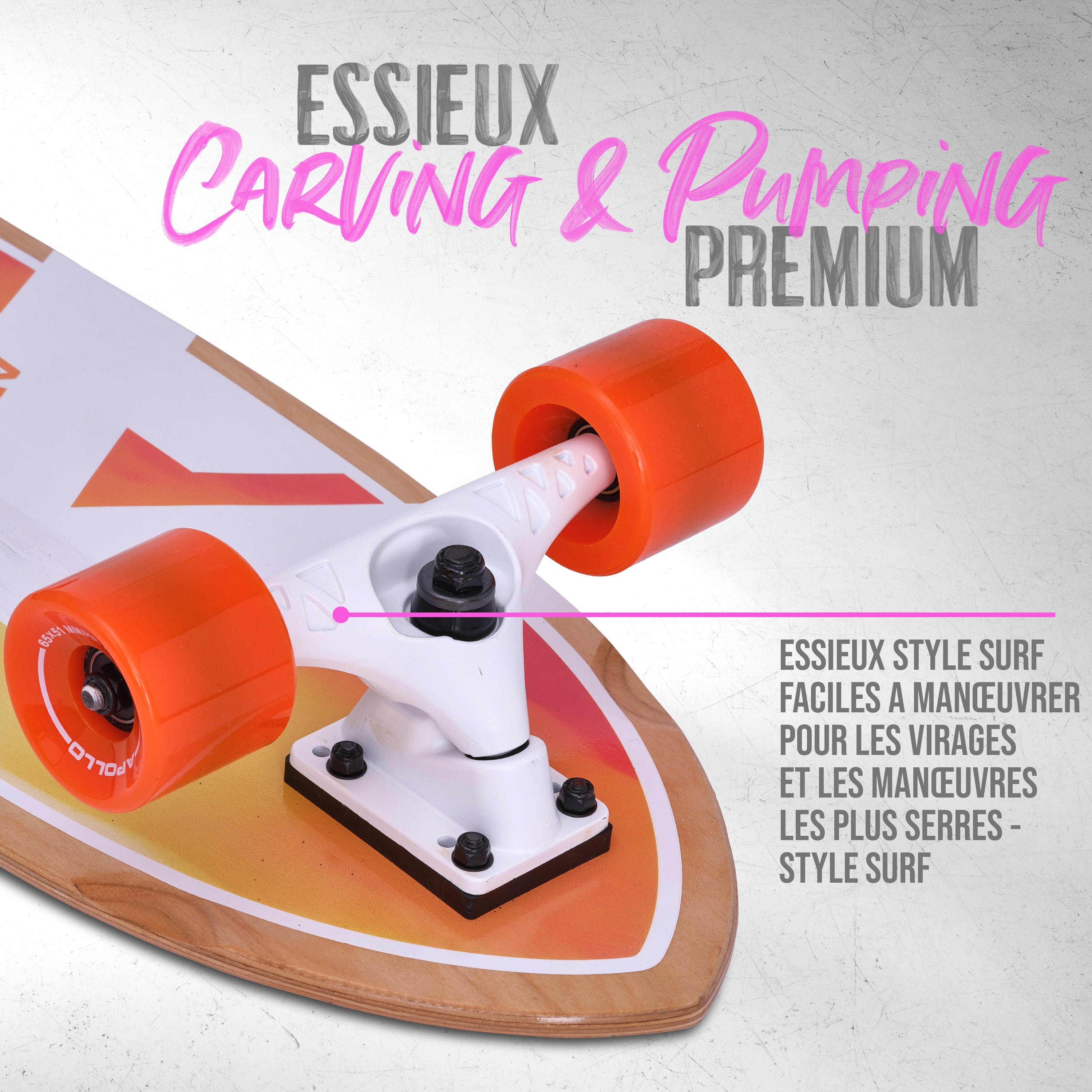 Apollo - Surf Style Skateboard - Apollo Summer - Apollo Summer