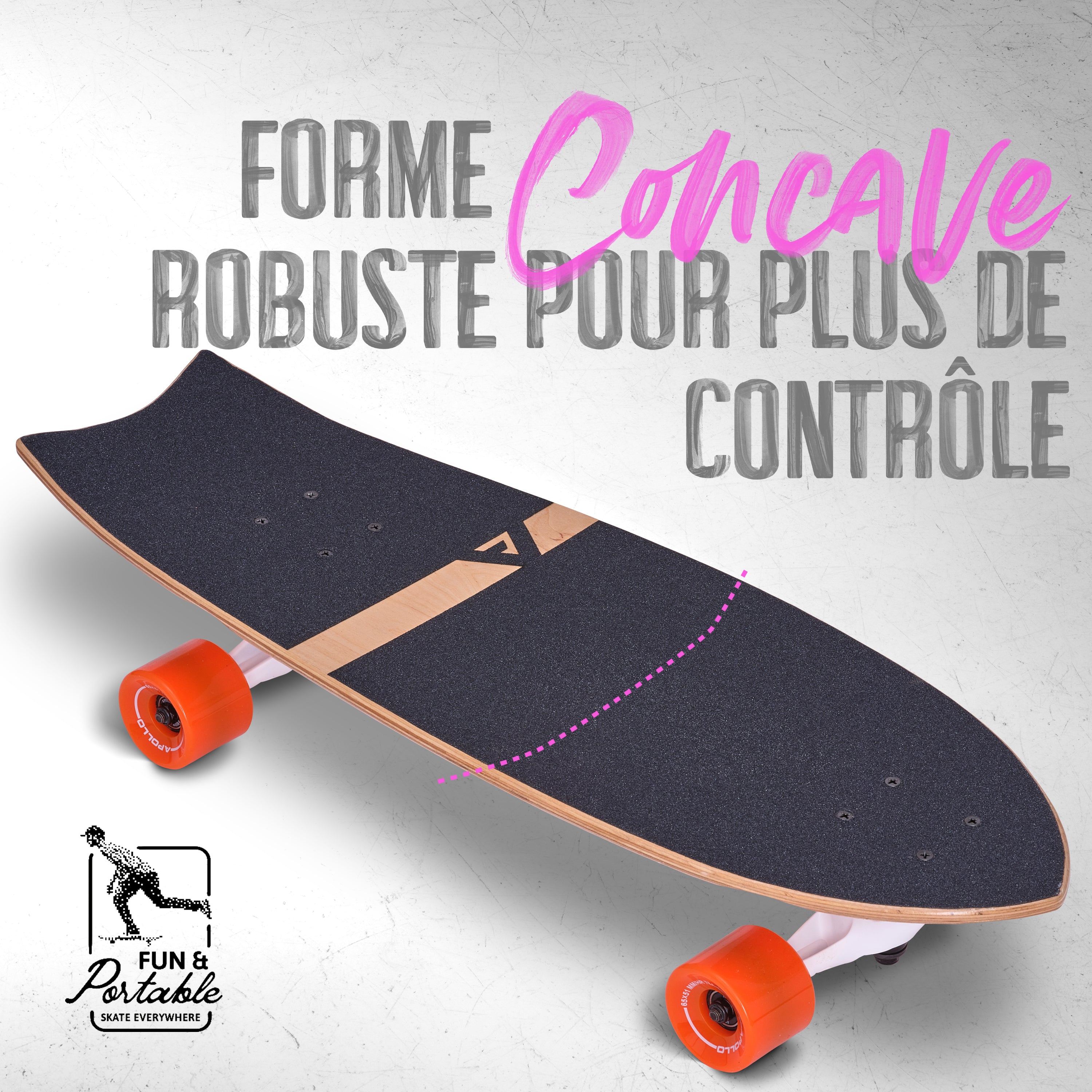 Apollo - Surf Style Skateboard - Apollo Summer - Apollo Summer