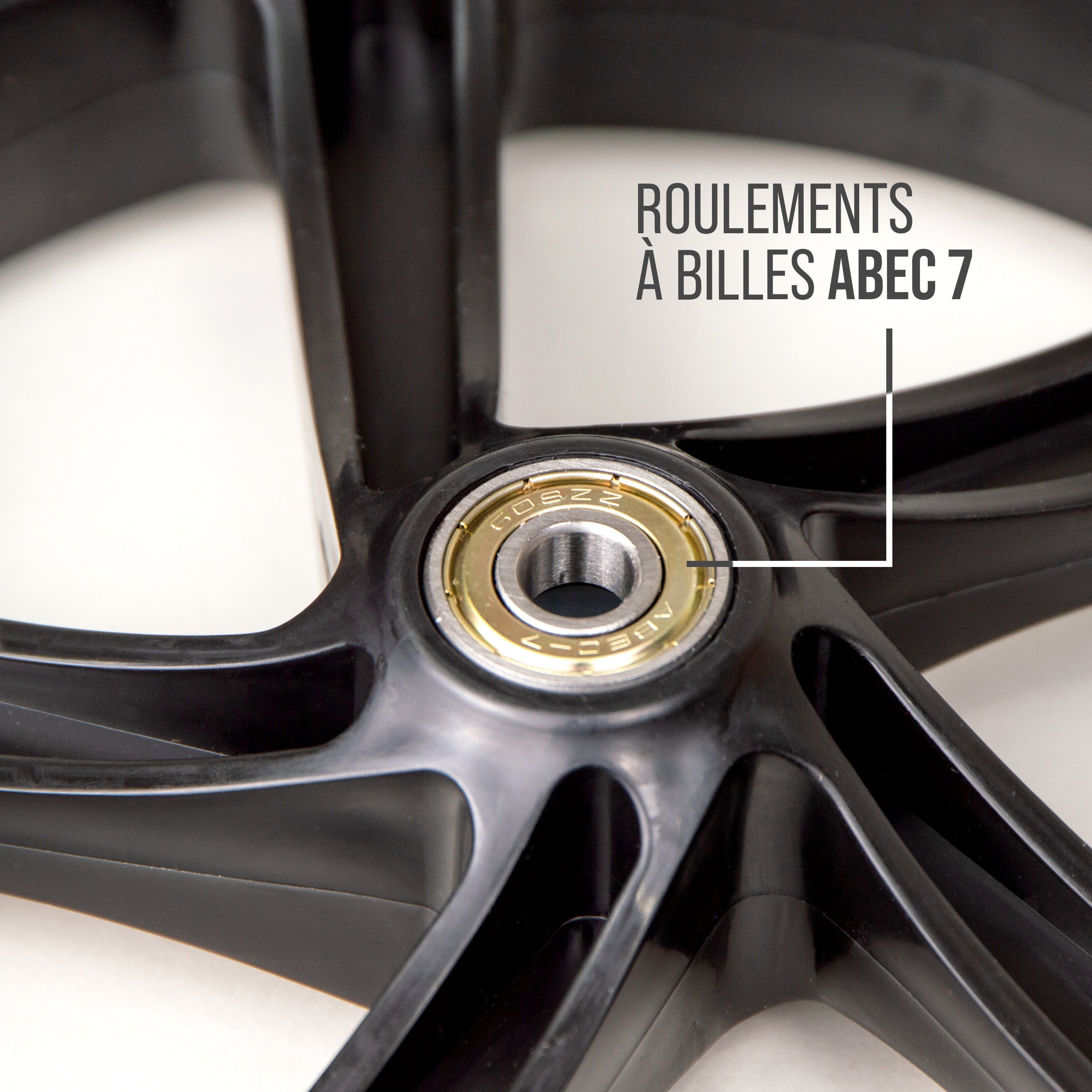 Apollo - 200 MM JEU DE ROUES DE RECHANGE POUR TROTTINETTE DE VILLE - PHANTOM / SPECTRE - LED Schwarz Transparent