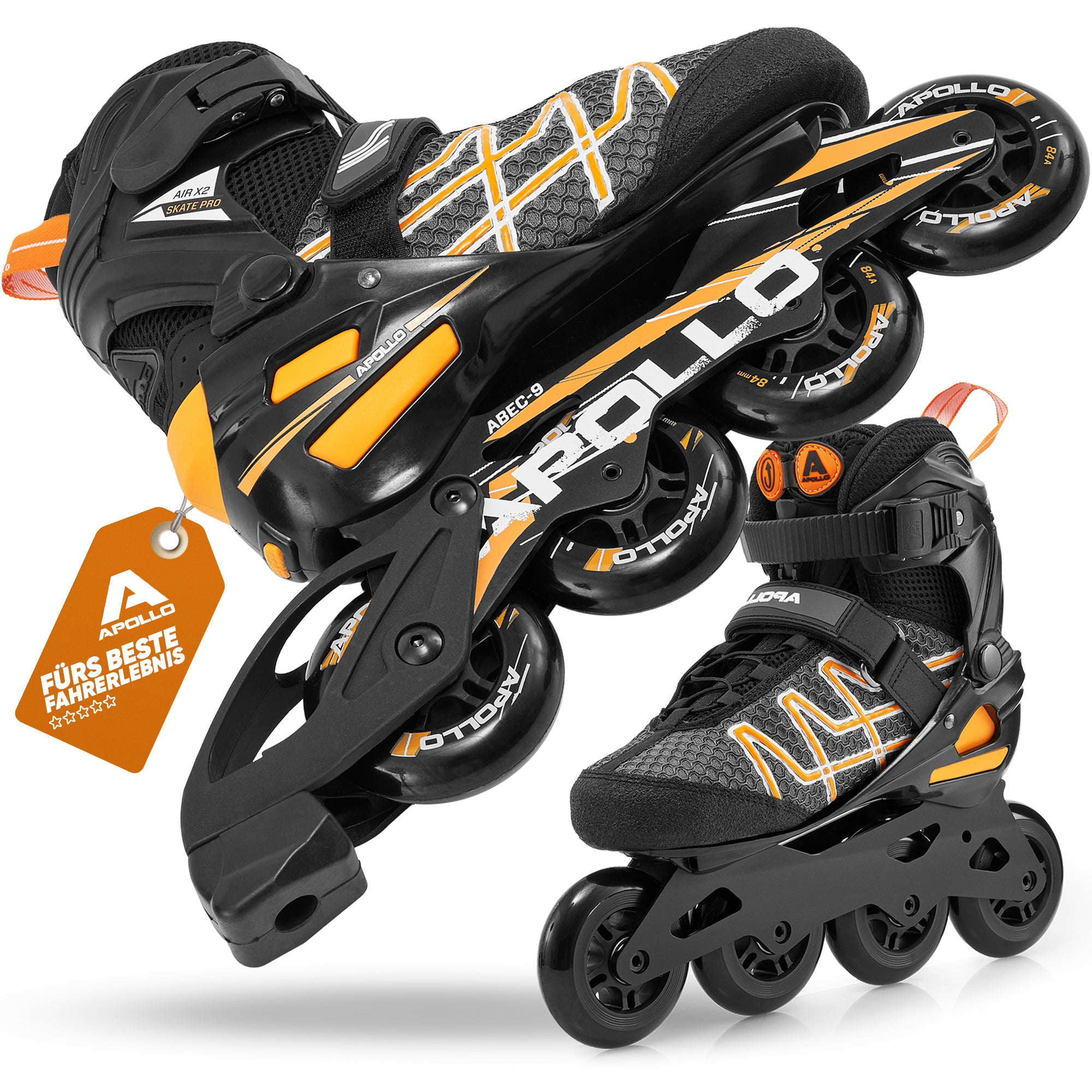 Apollo - Rollers adultes Air Flow X2 - Orange -